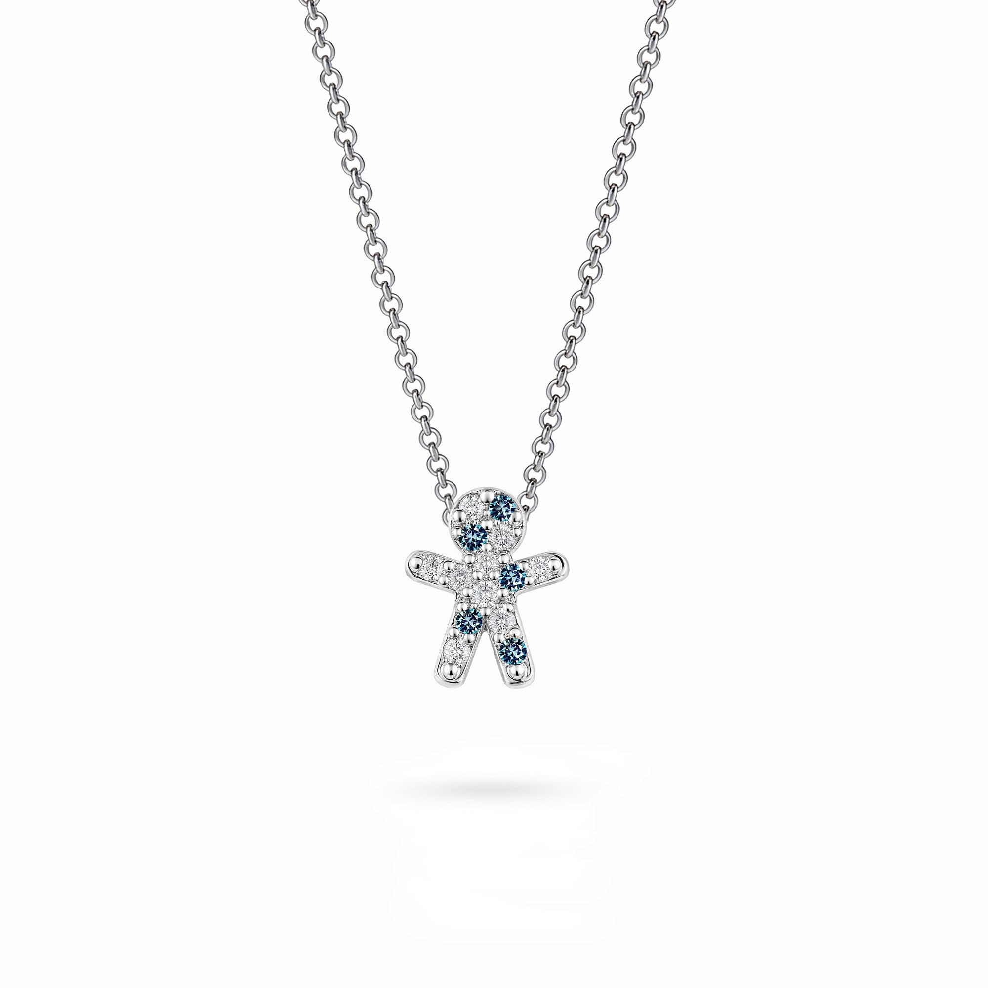 The Little One – Blue Outfit | Weissgold 18 K