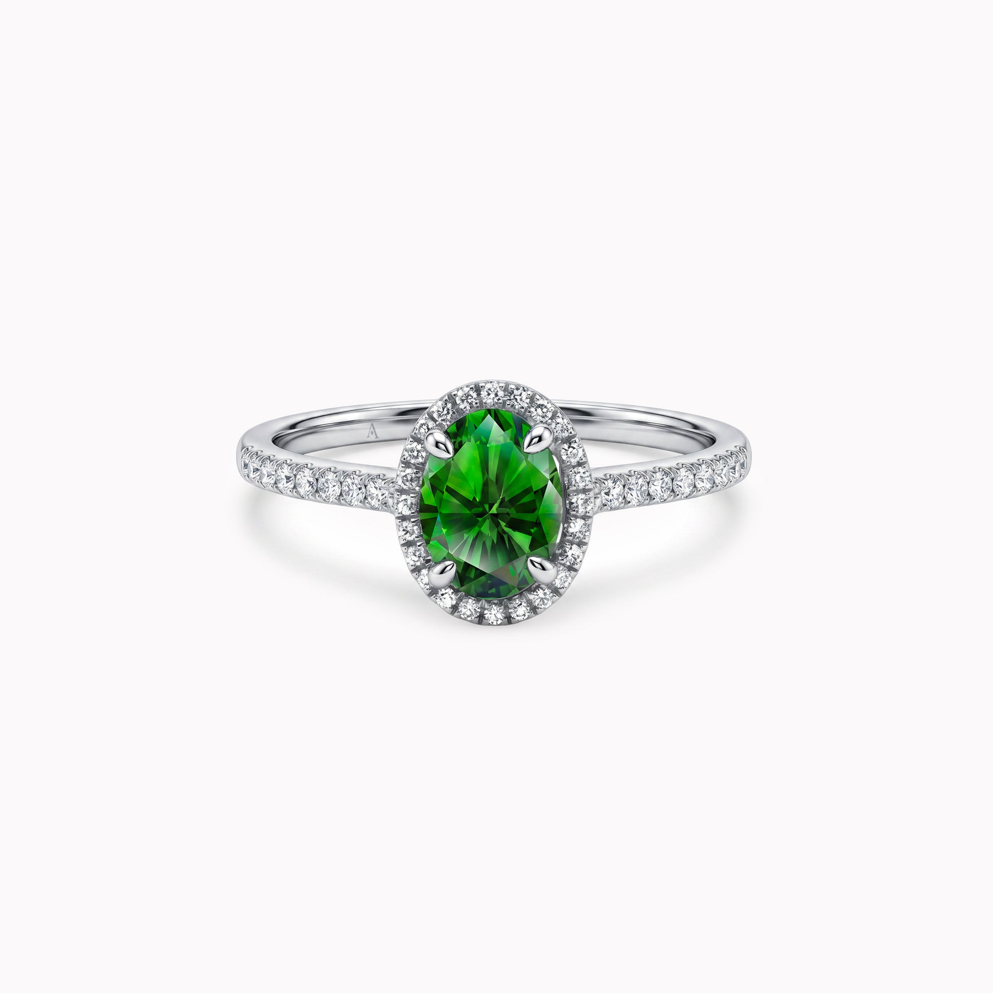 The Green Temple of Saturn 0.75 Karat - Weissgold 18K