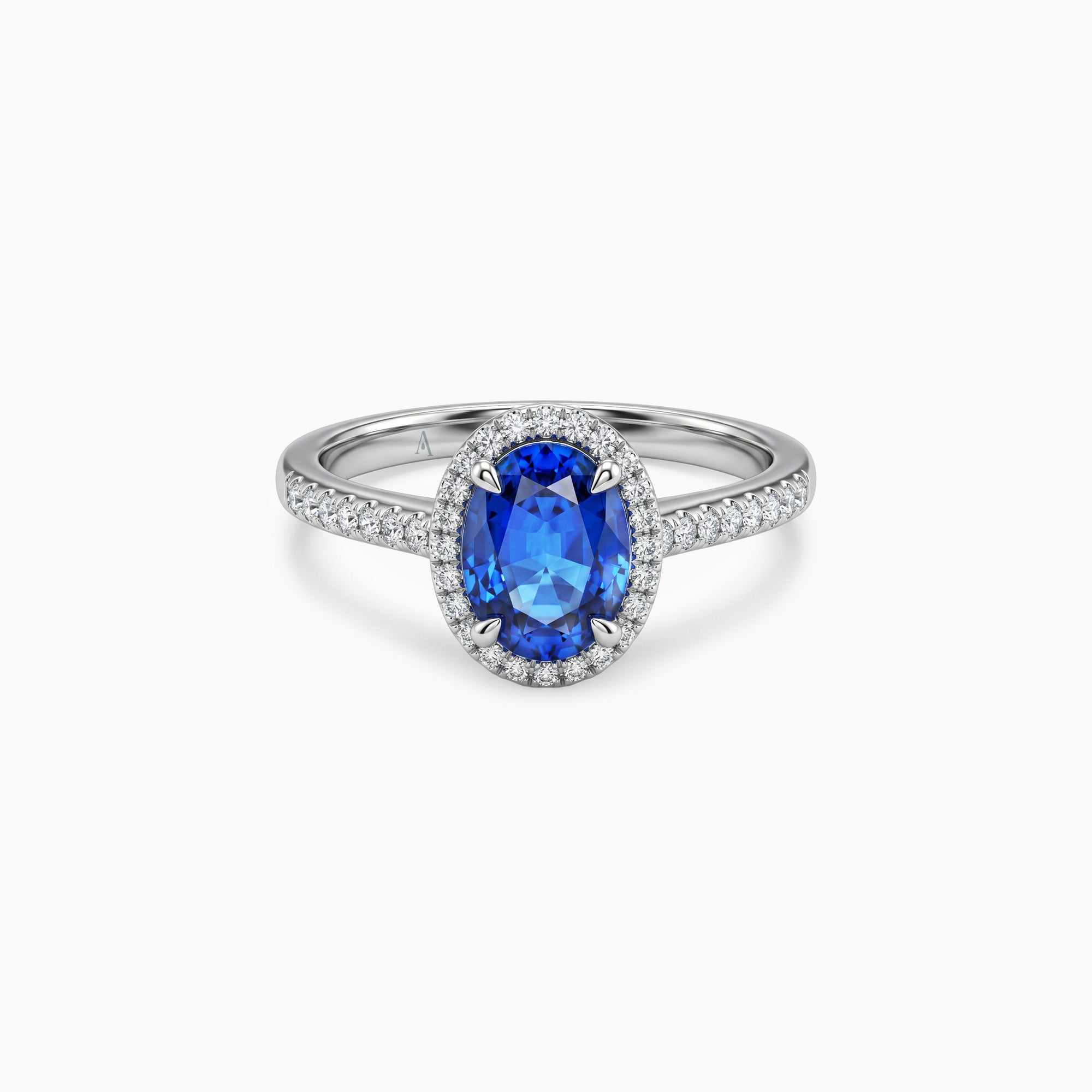The Blue Temple of Saturn 0.75 Karat - Weissgold 18 K