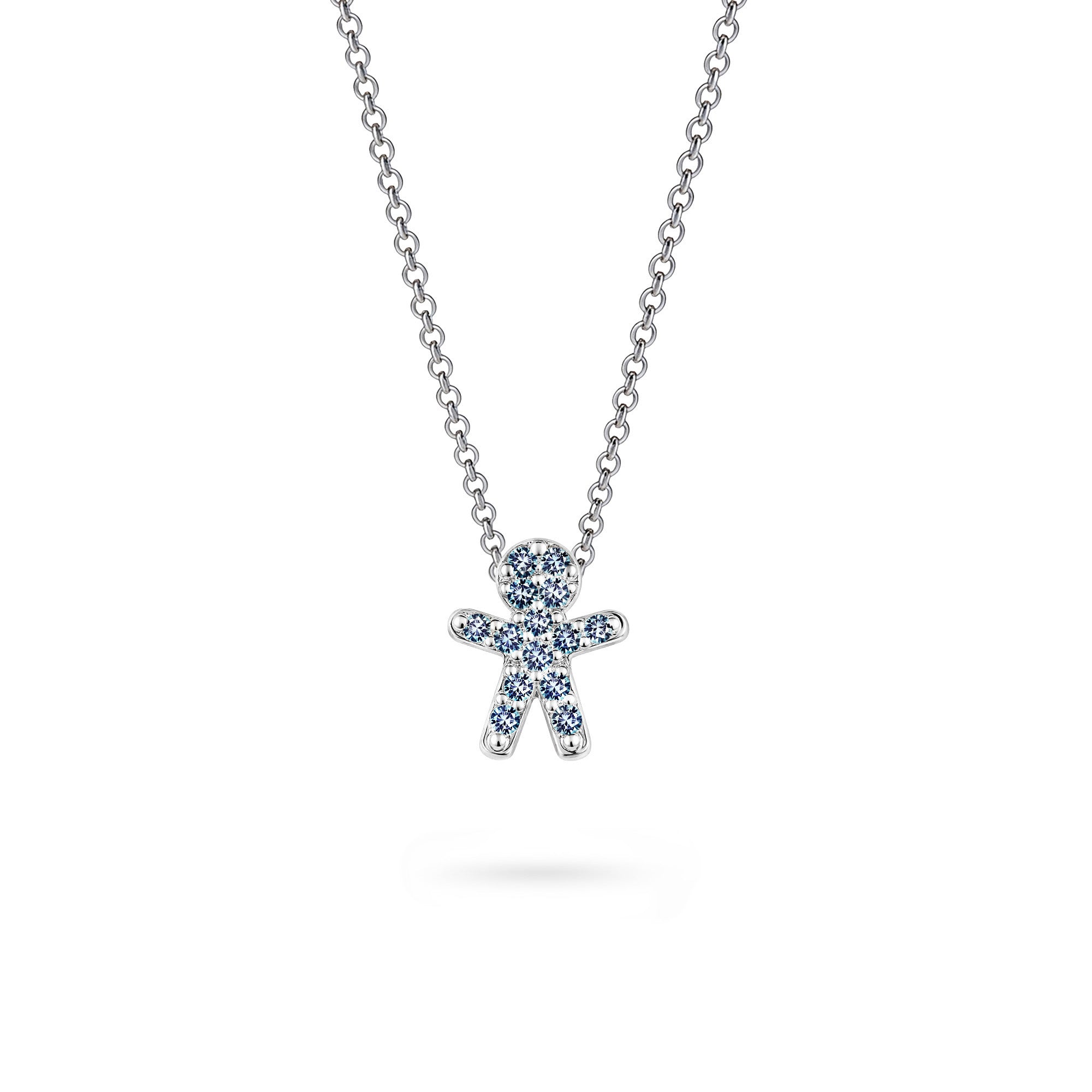 The Fancy Little One – Blue | Weissgold 18 K