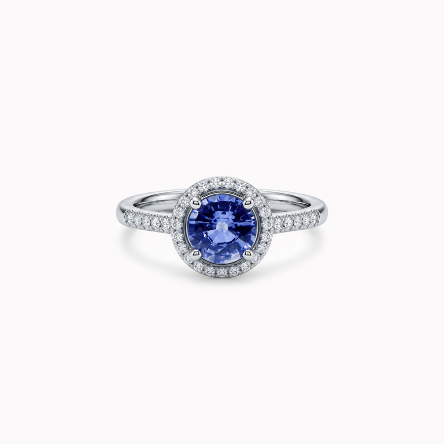 Pretty Blue Eyes - 0.80 carat - platine 950