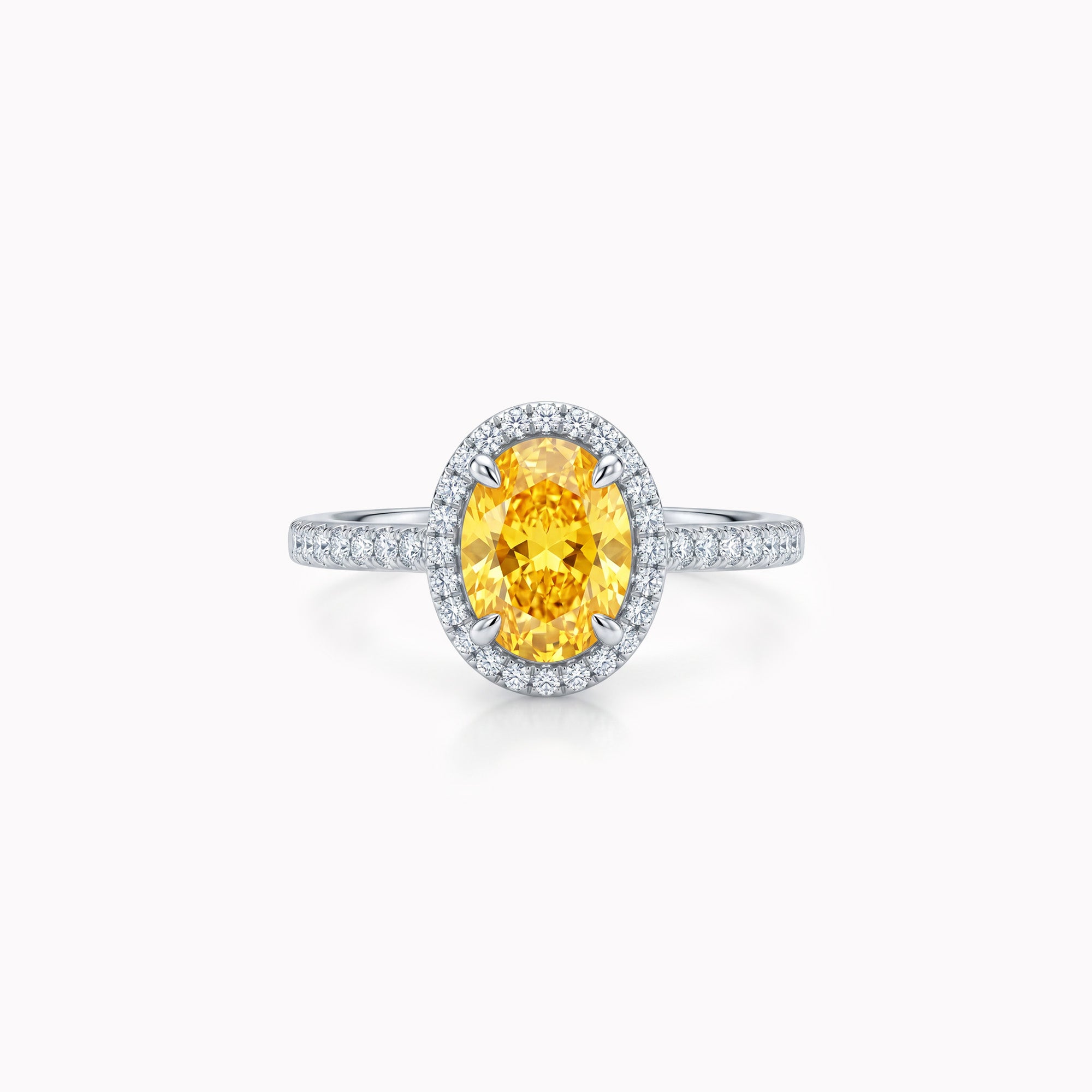 The Yellow Temple of Saturn 0.75 carats - platine 950