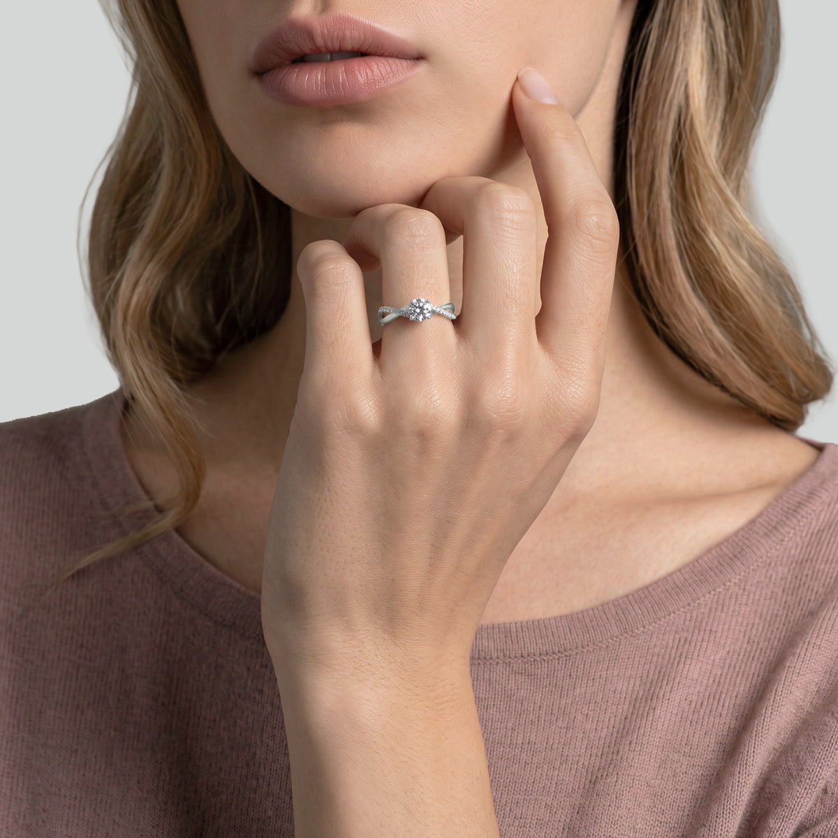 Féeriquement coquette - 0.40 Karat - Weissgold 18 K