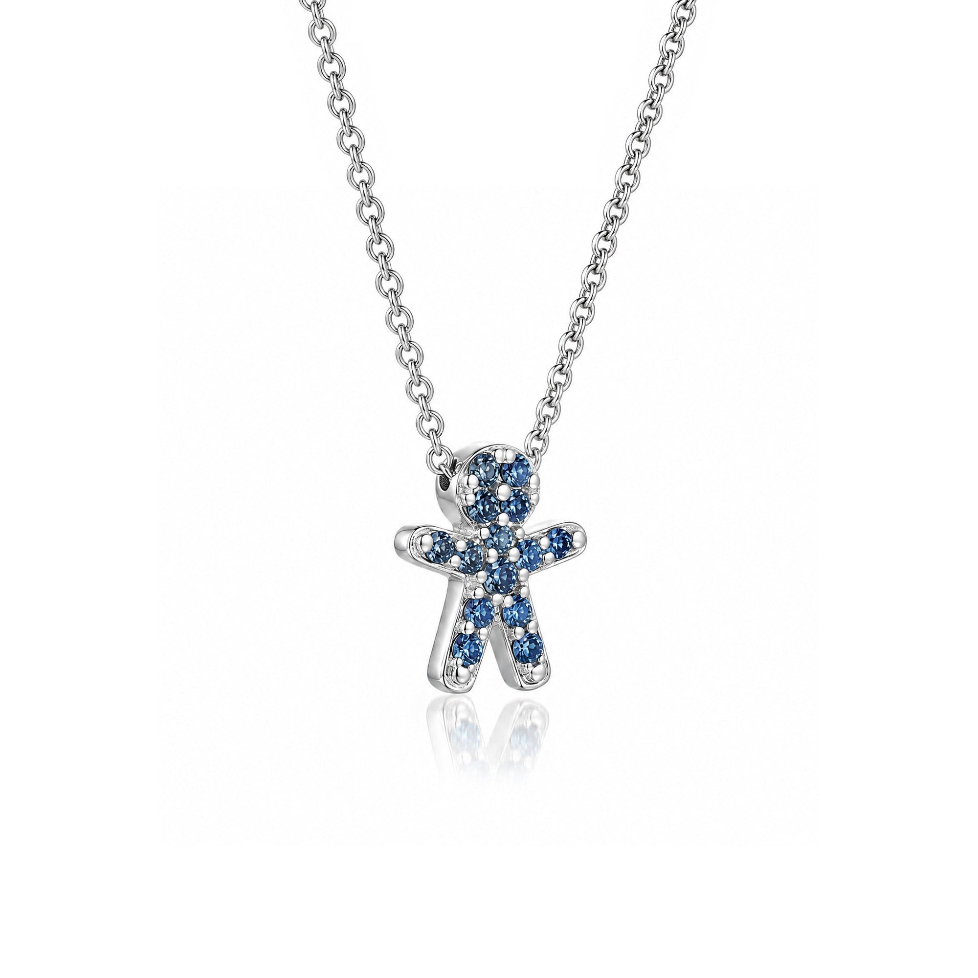The Little One – Blue Outfit | Weissgold 18 K