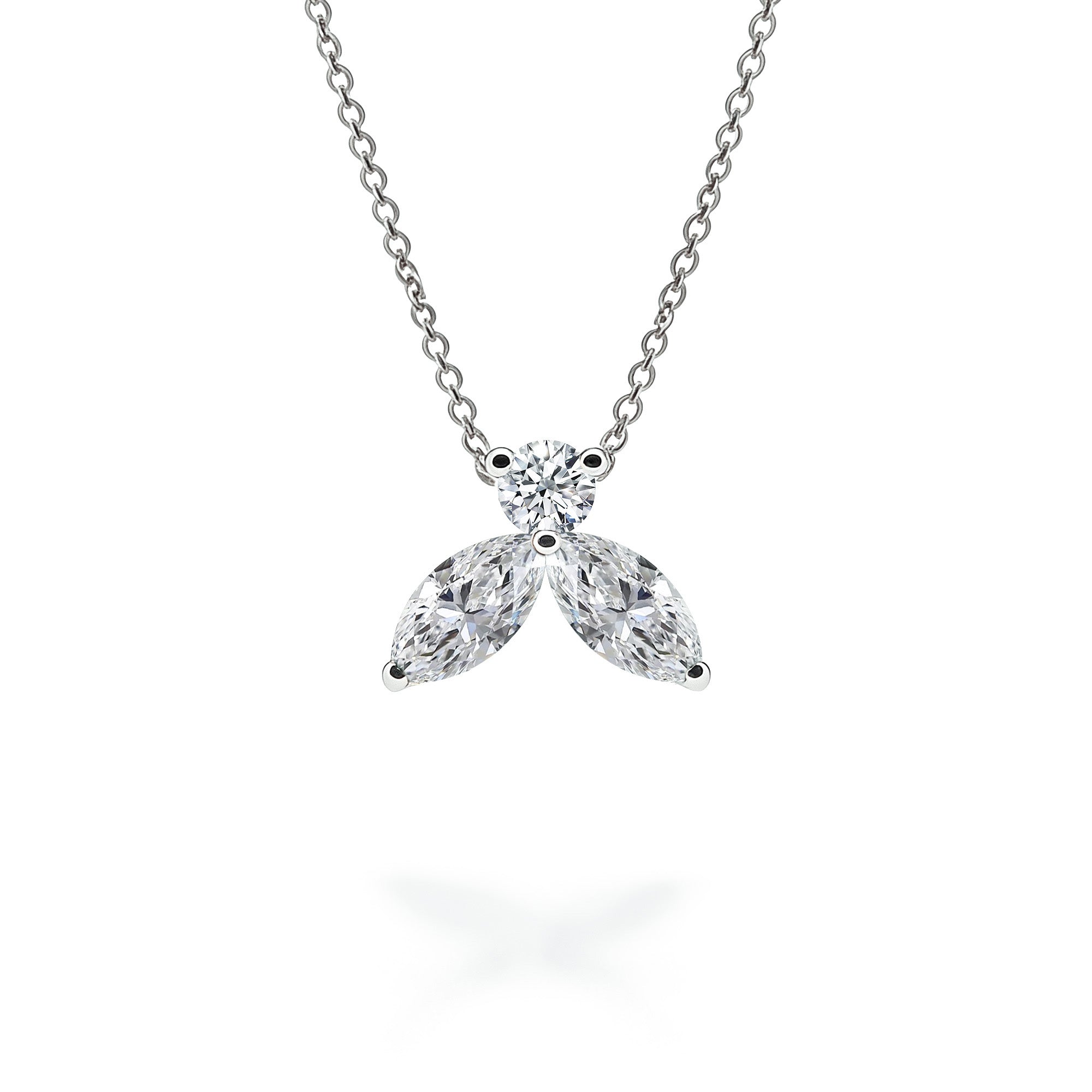 Halskette The Little Bee M -  Weissgold 18K