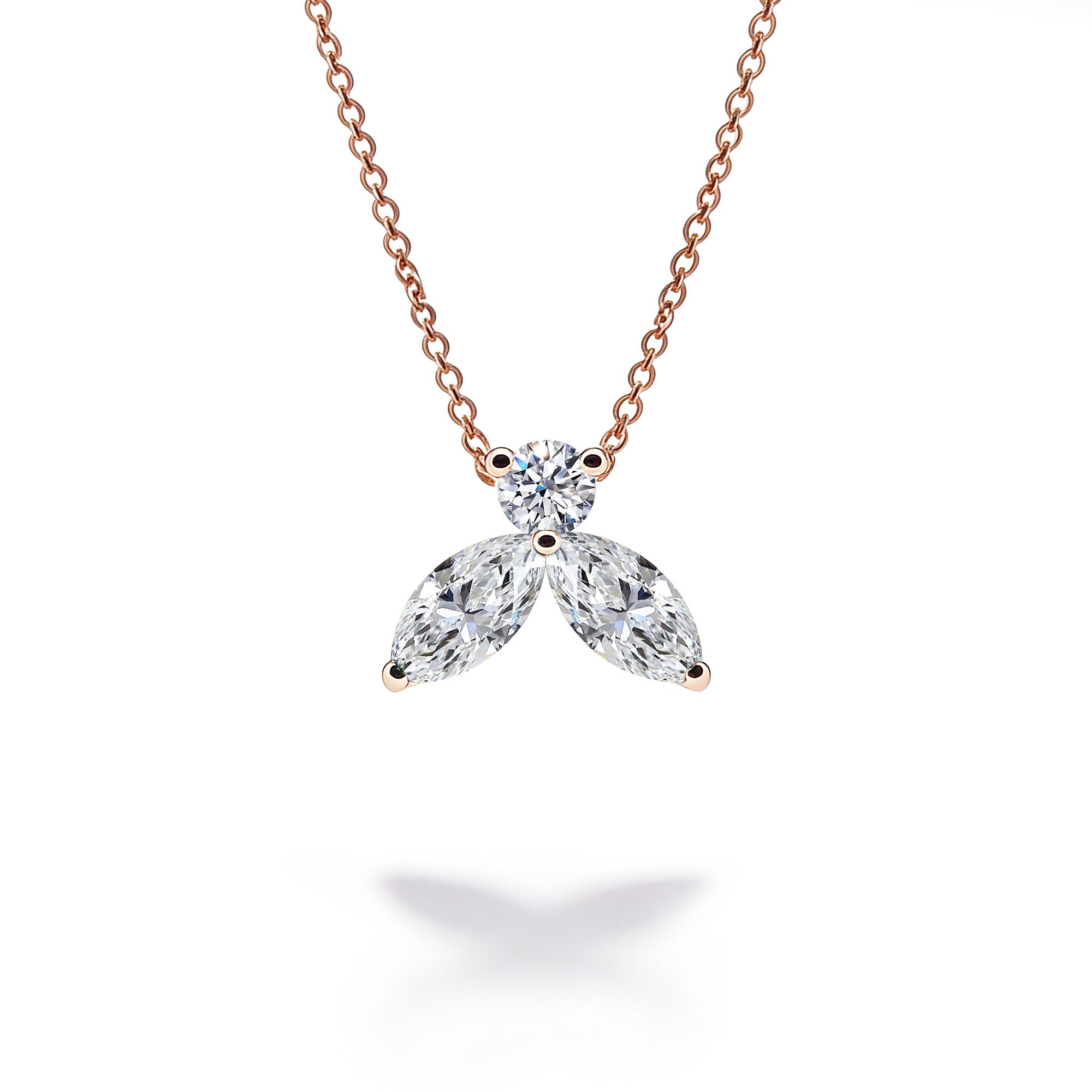 Halskette The Little Bee XS - Rotgold 18K 