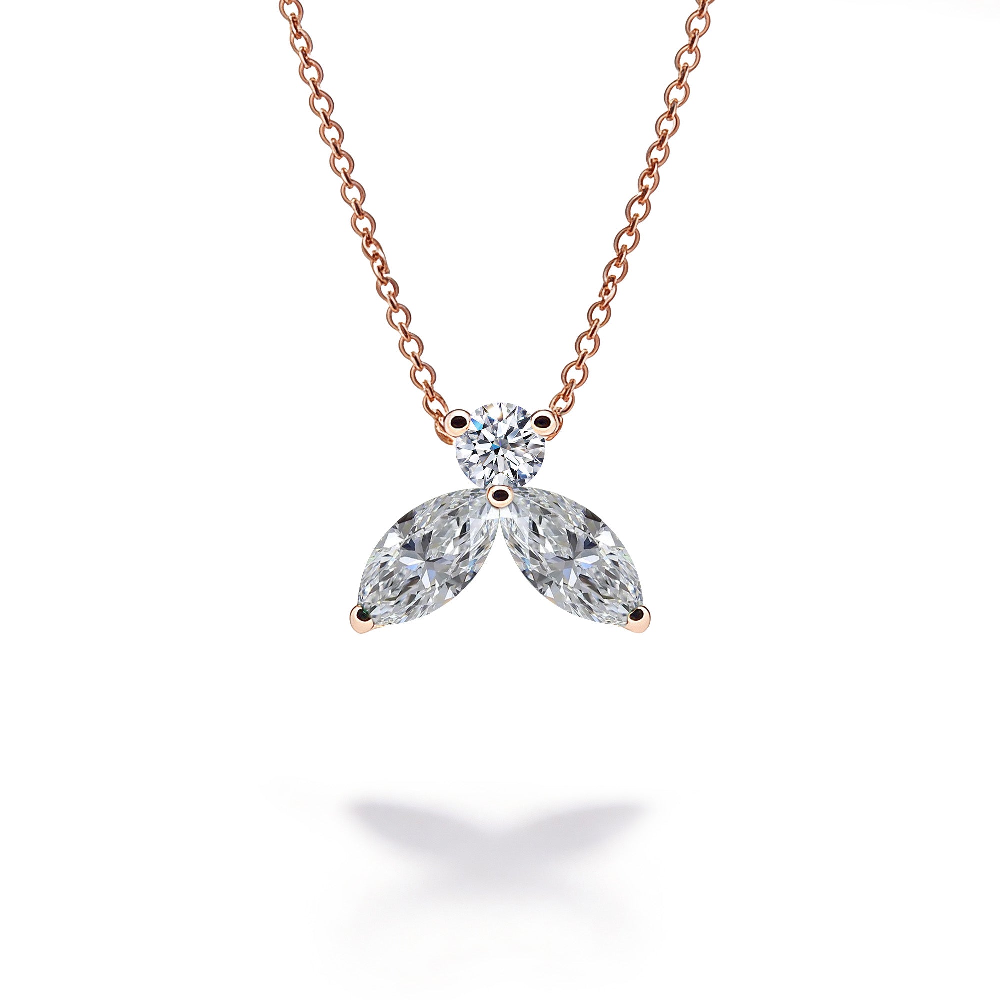 Necklace The Little Bee XS - Red Gold 18k