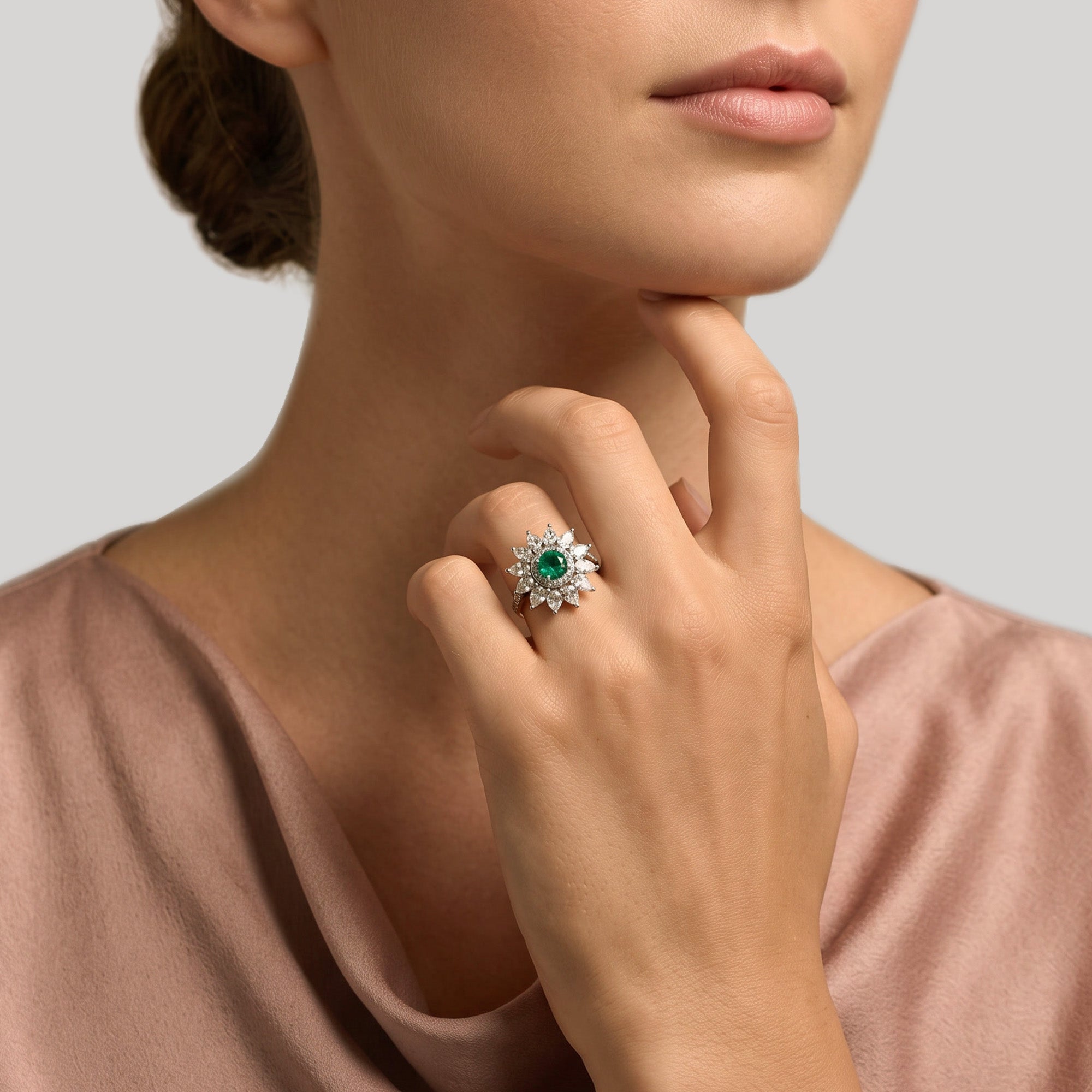 The fantastic Blooming Flower - or blanc 18k
