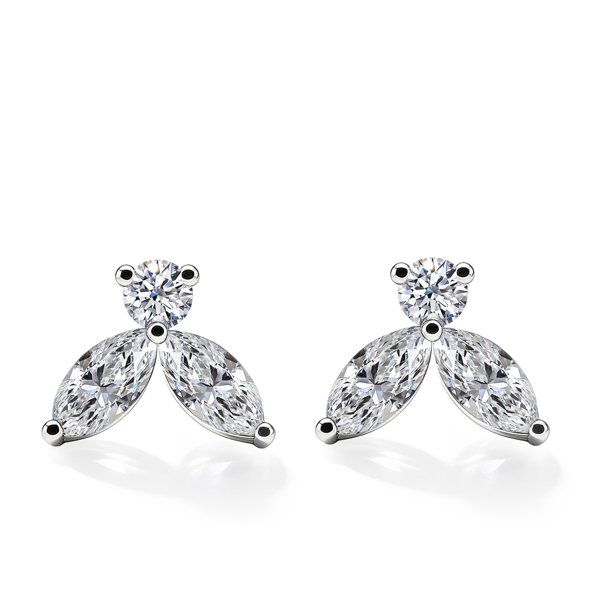 Ohrringe Little Bees 1.00 Karat - Weissgold 18K