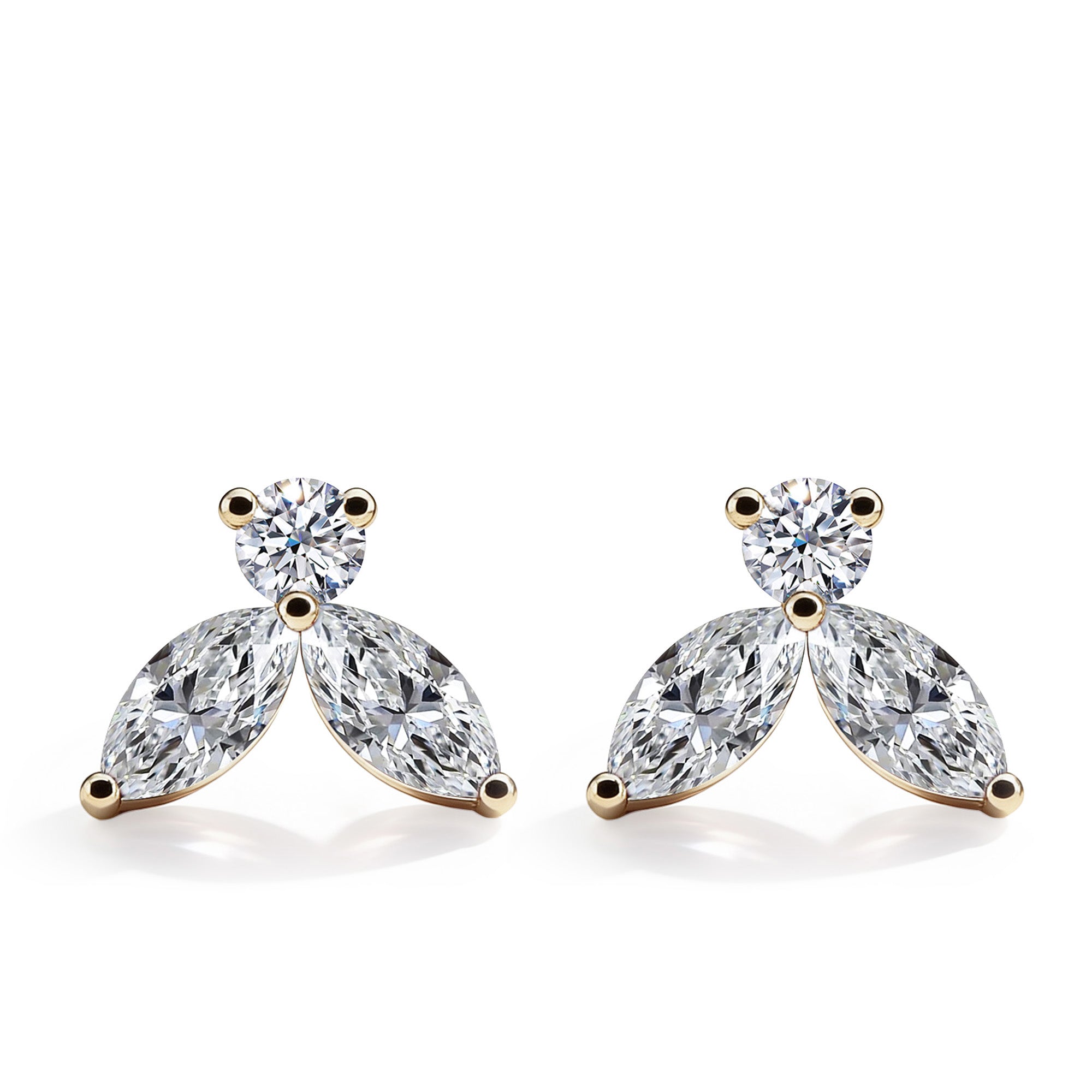 Ohrringe Little Bees 1.00 Karat - Gelbgold 18K