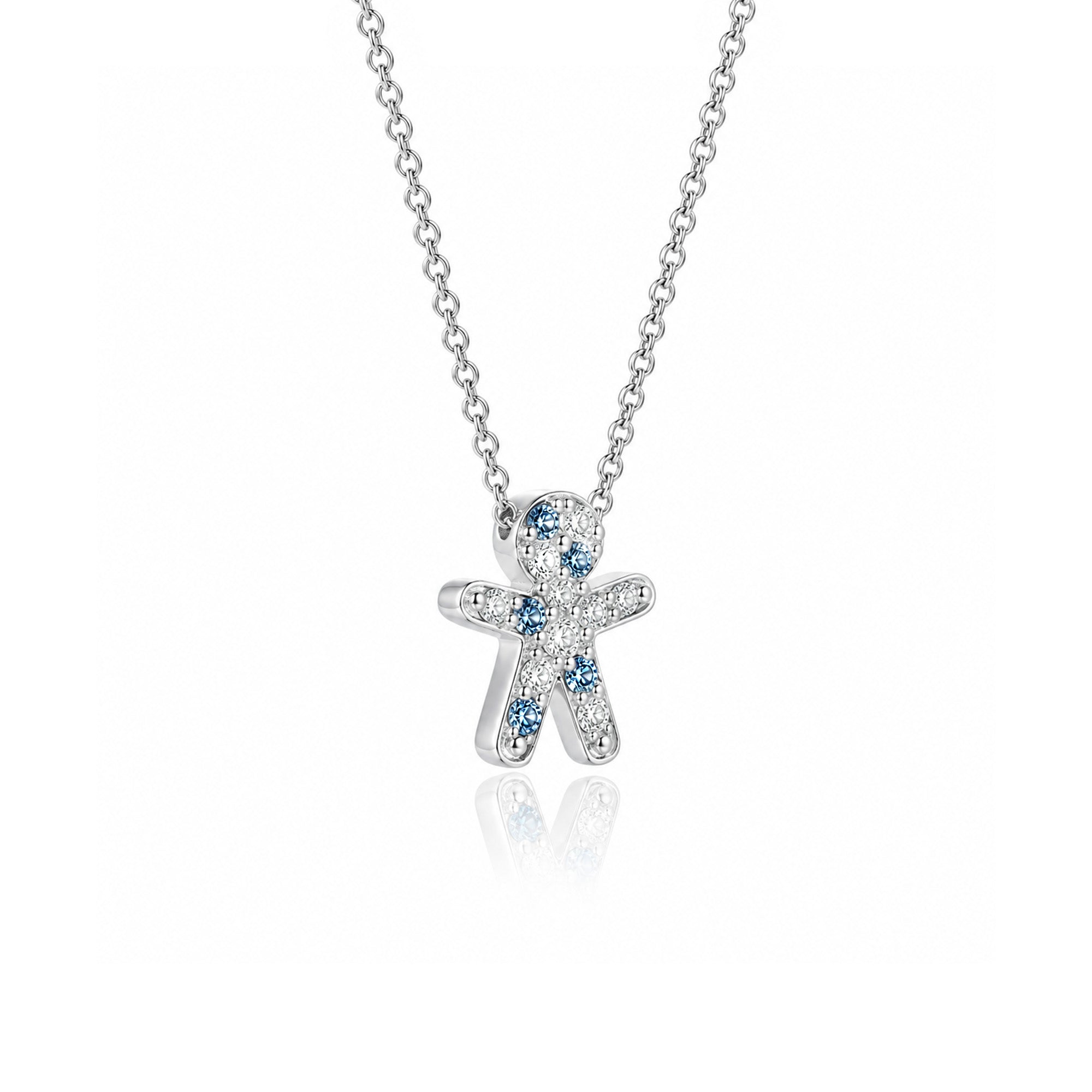 The Little One – Blue Outfit | Weissgold 18 K