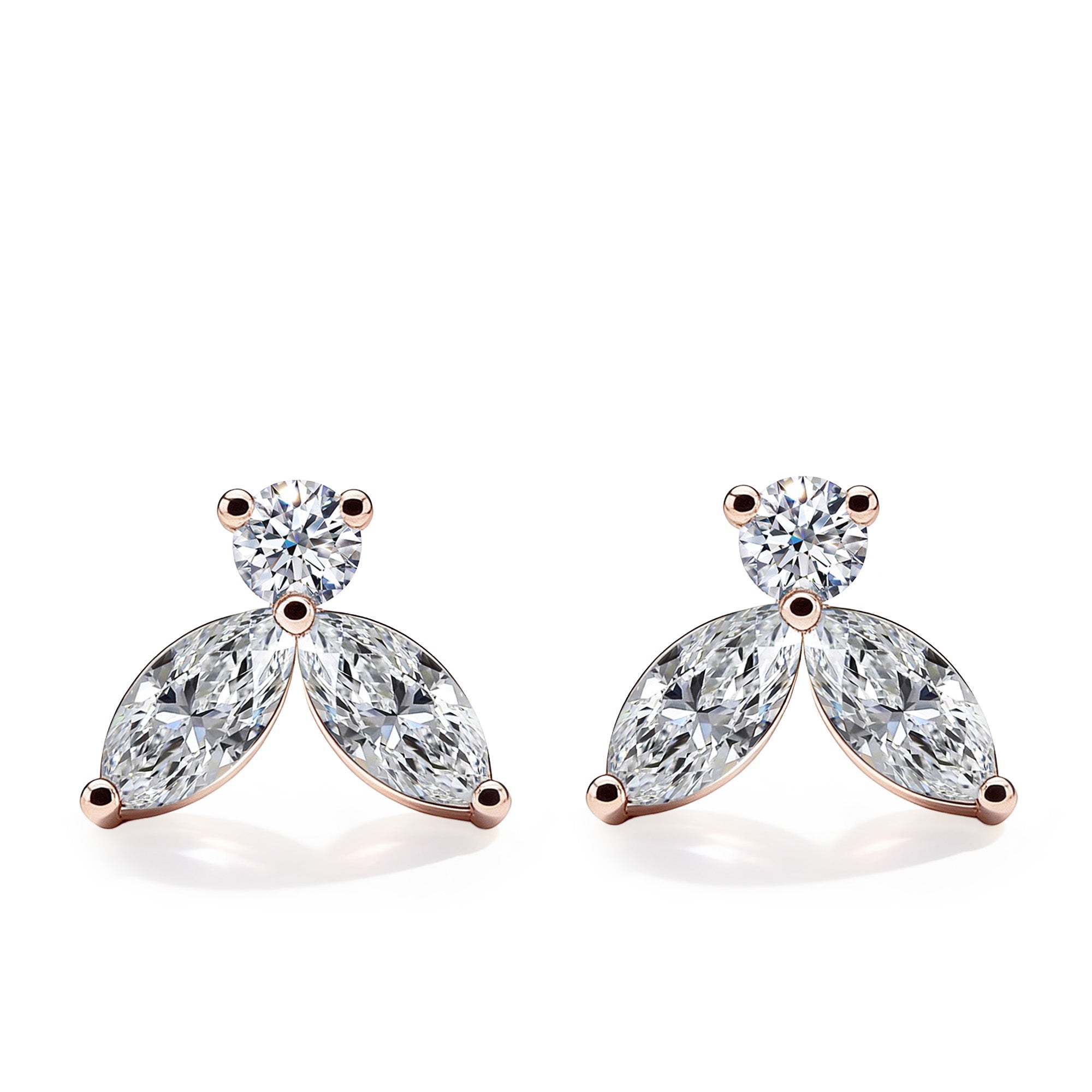 Ohrringe Little Bees 0.50 Karat - Rotgold 18K 