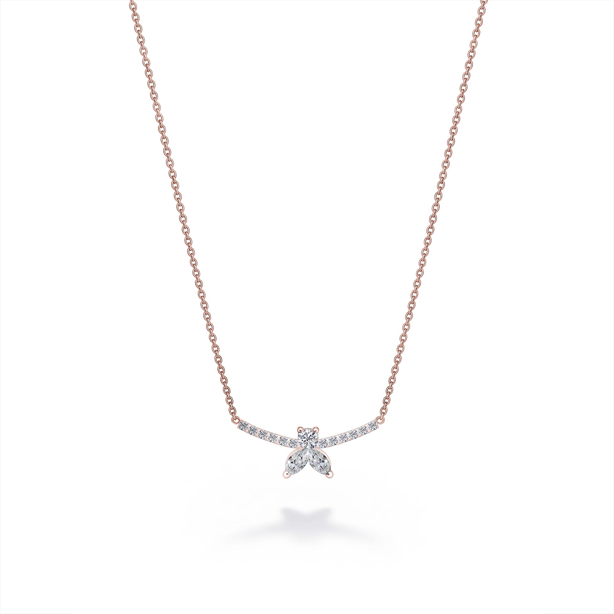 Necklace The Little Bee S - Red Gold 18k 