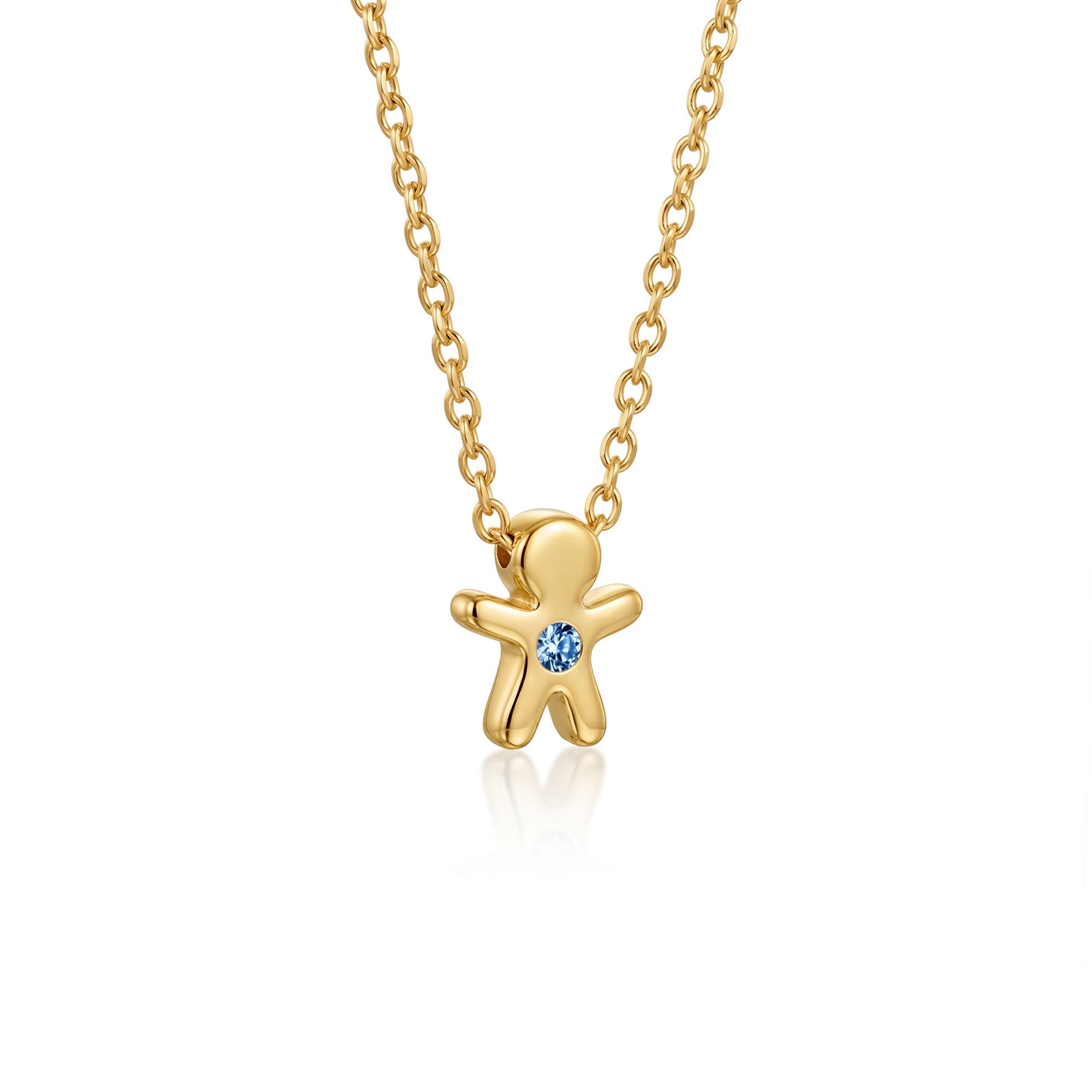 The Little One – Blue Outfit | Gelbgold 18 K