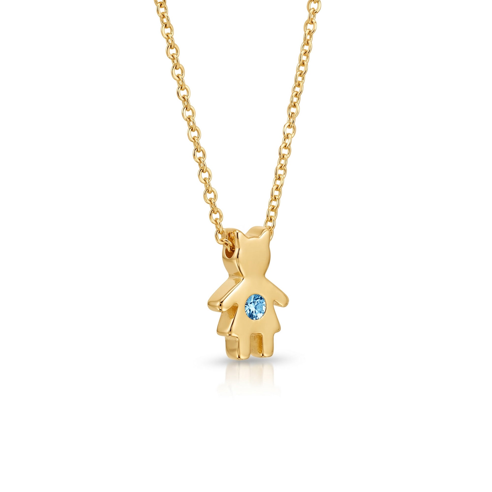 The Little Muse – Blue Diamond | Necklace  Yellow Gold 18k