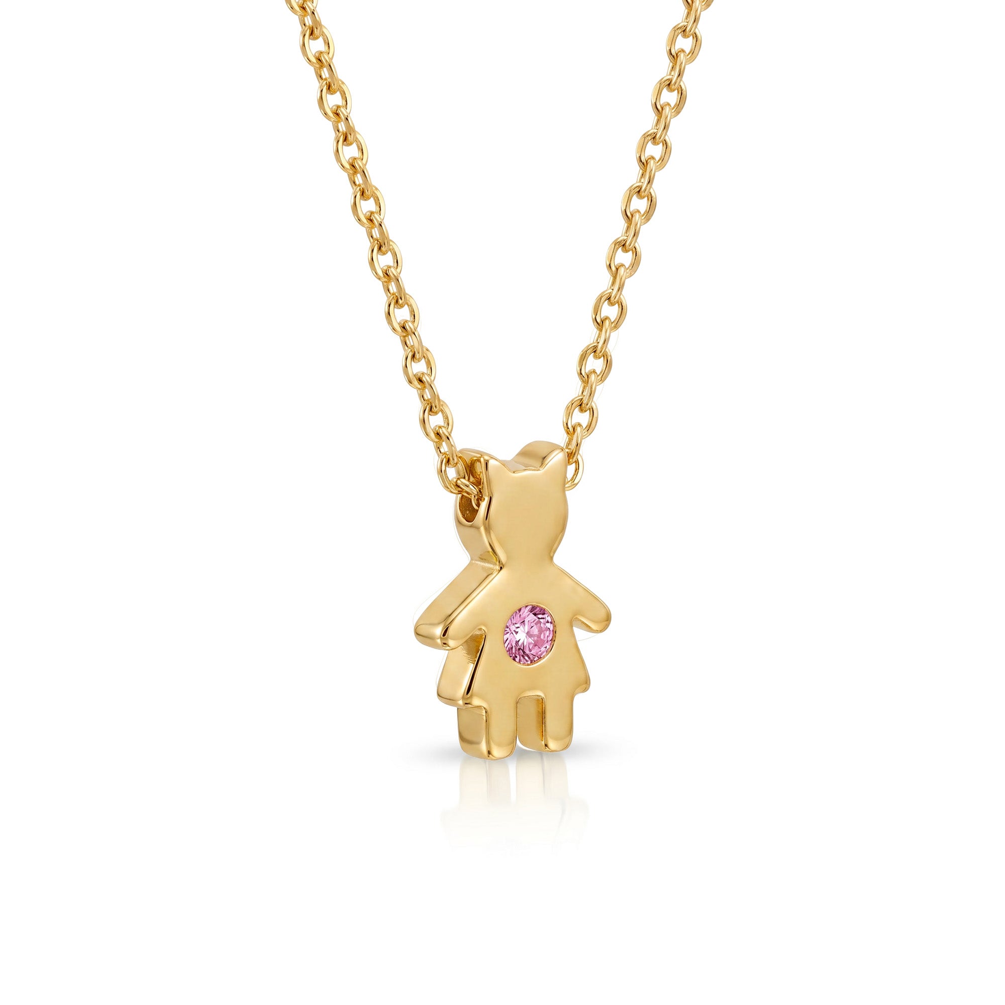 The Little Muse – Pink Diamond | Necklace  Yellow Gold 18k
