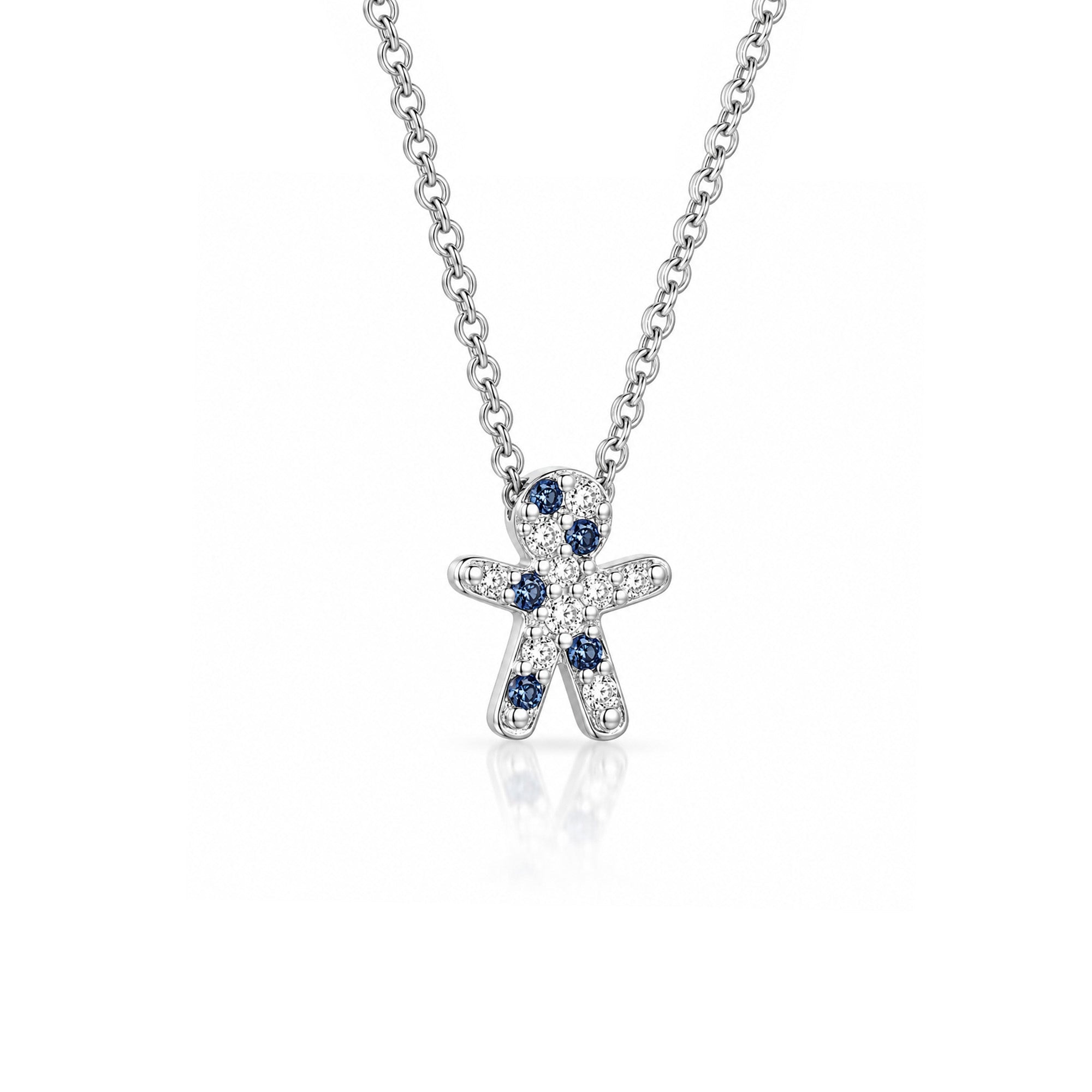 The Little One – Blue Outfit | Weissgold 18 K