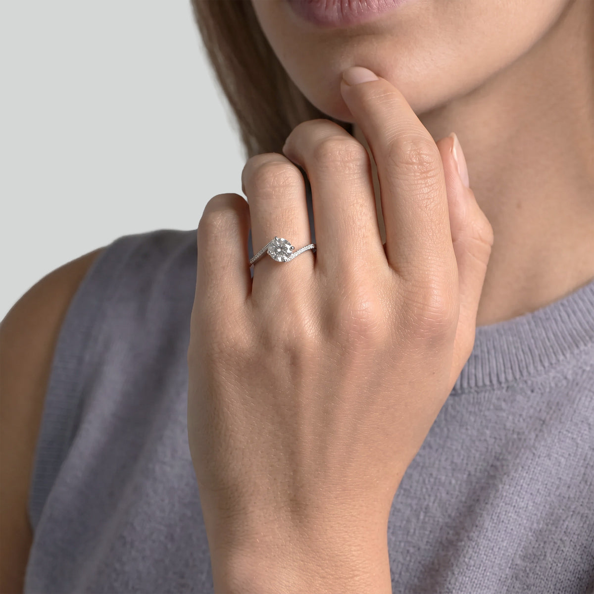Fantastic Twist and Shout  - 1.00 carat - or blanc 18k