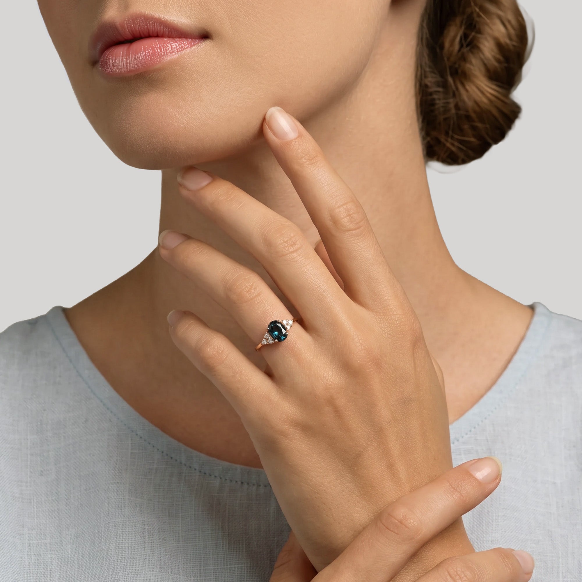 The Green Blue Velvet - or Rouge 18k