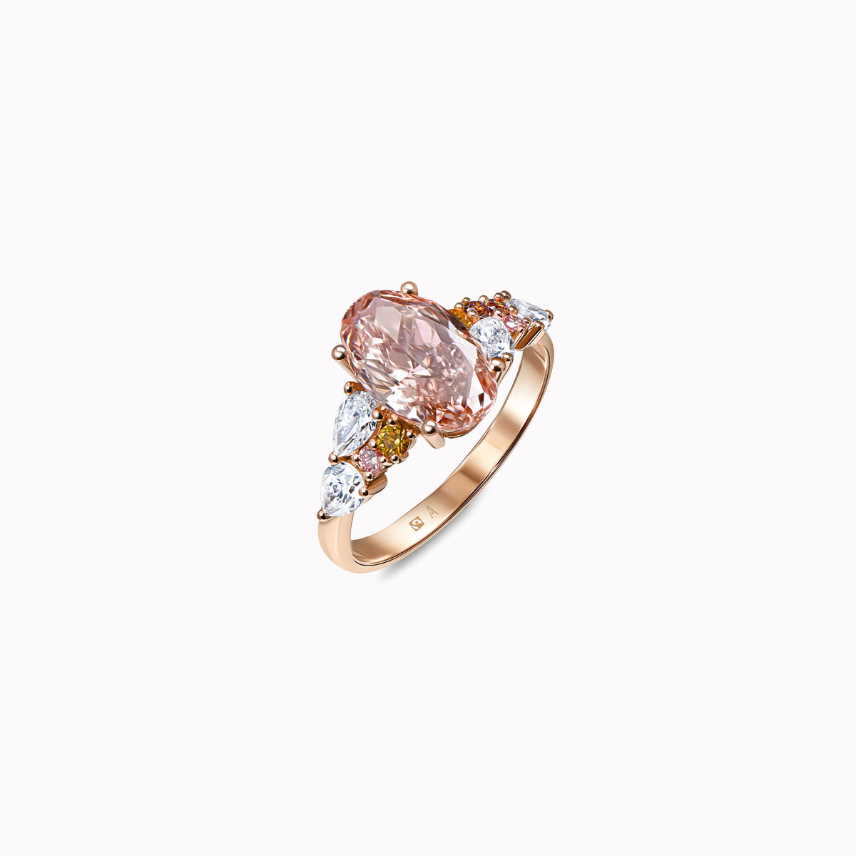 As wild as it gets Oval- Rotgold 18K