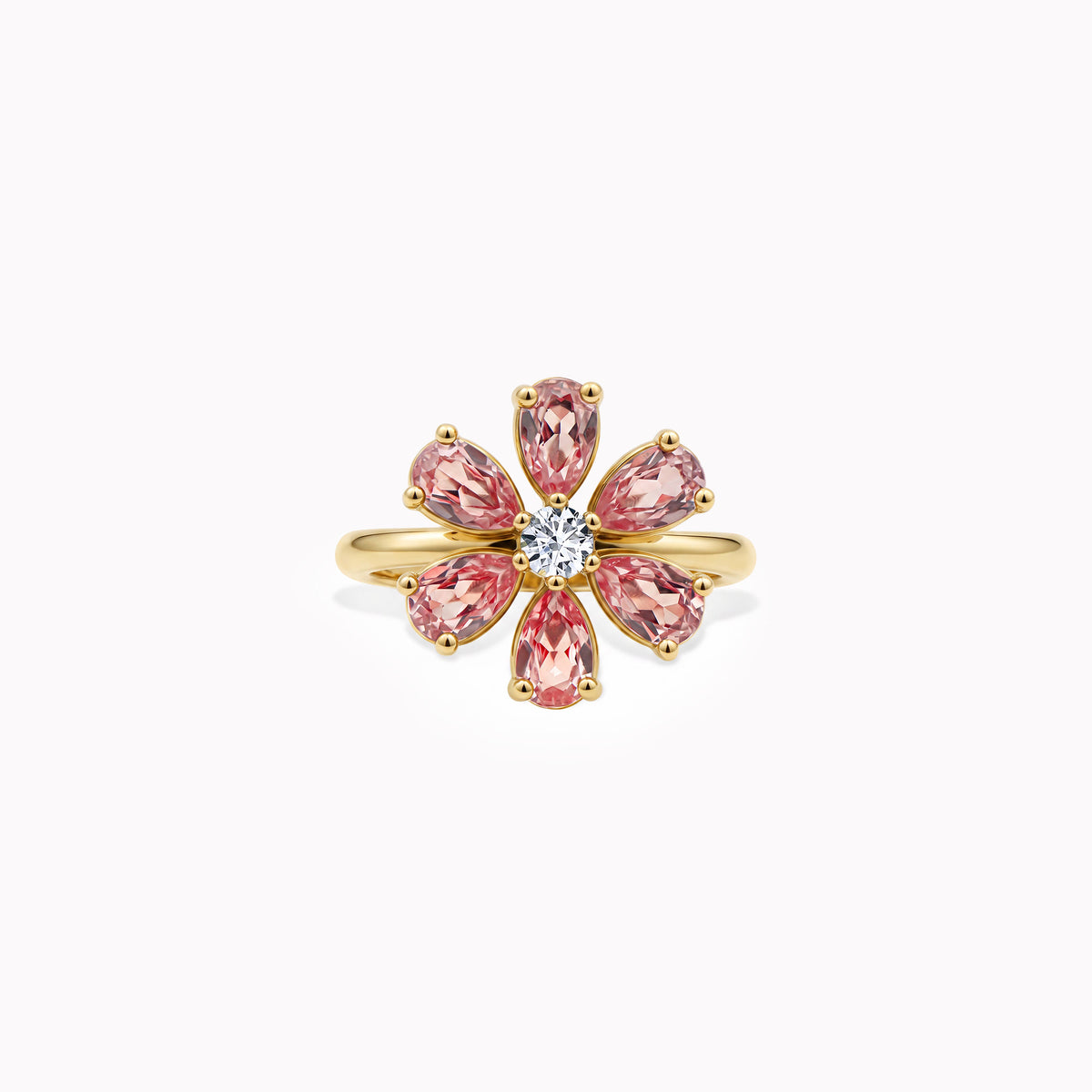 Cherry Blossom Pink Sapphire - Gelbgold 18K
