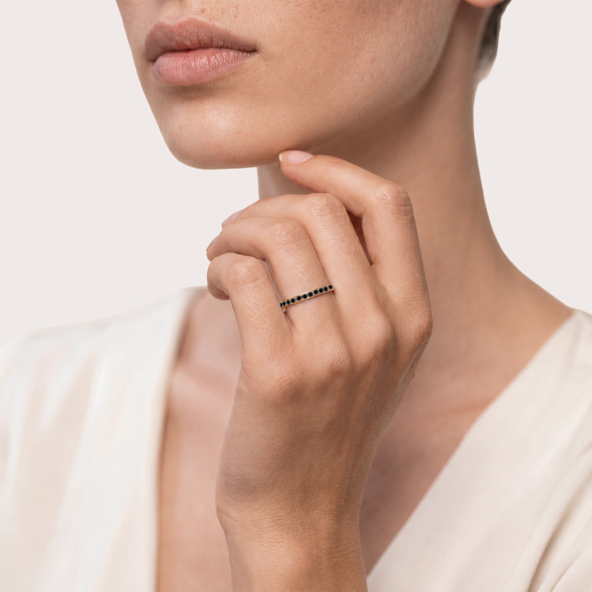 Rainbow Black Diams - Yellow Gold 18k