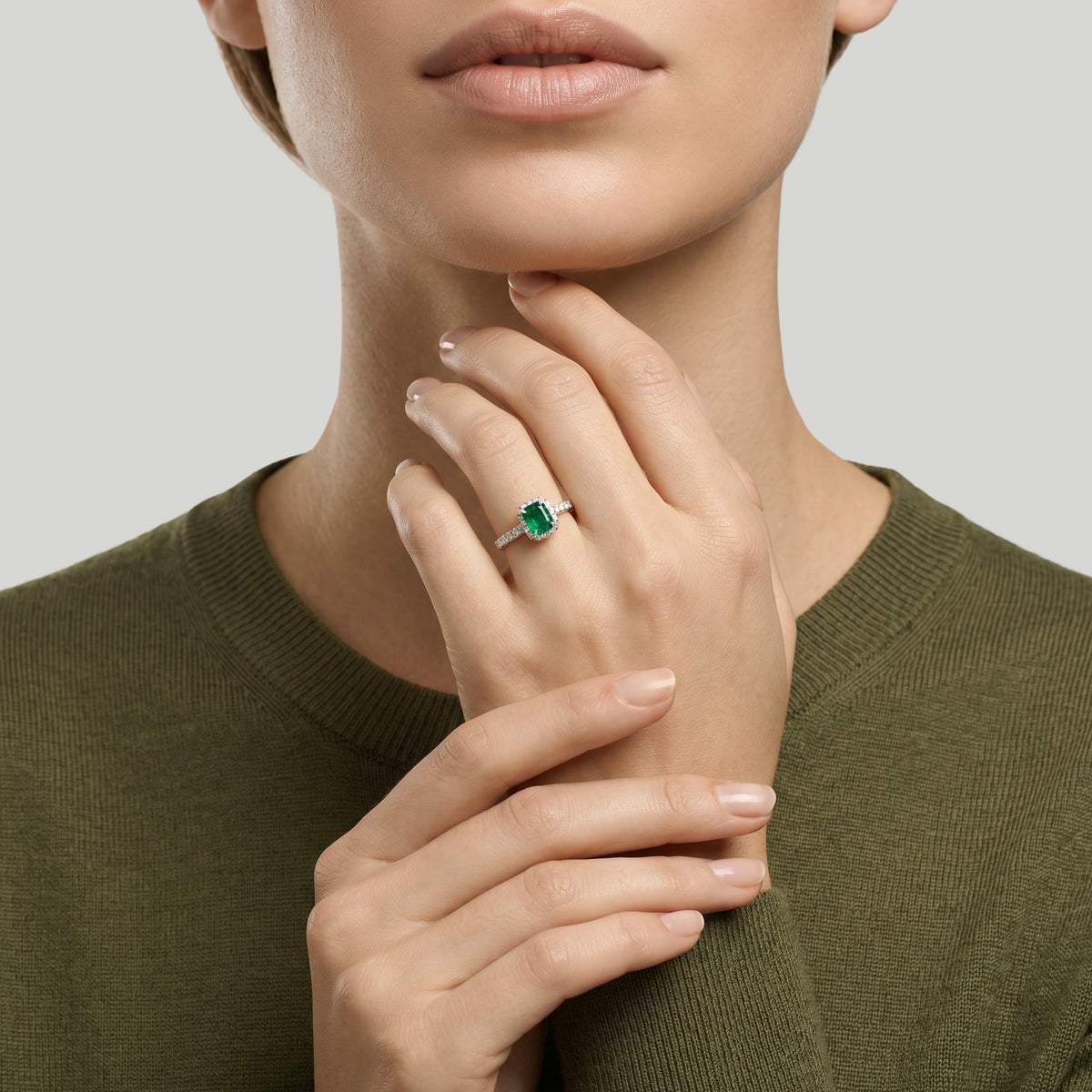 Mille nuances de vert  - 0.50 Karat - Platin 950