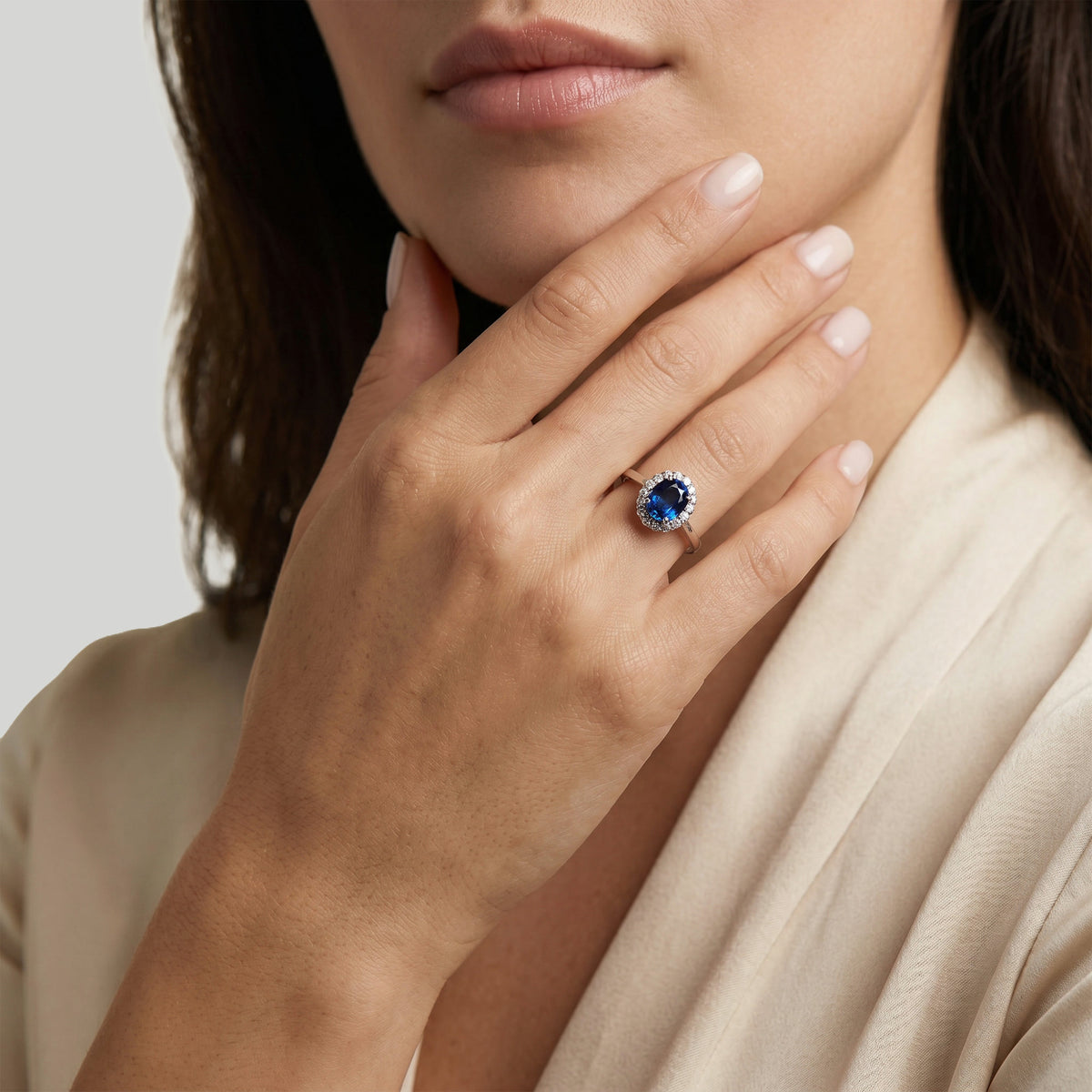 The Blue Temple 0.75 carats - platine 950