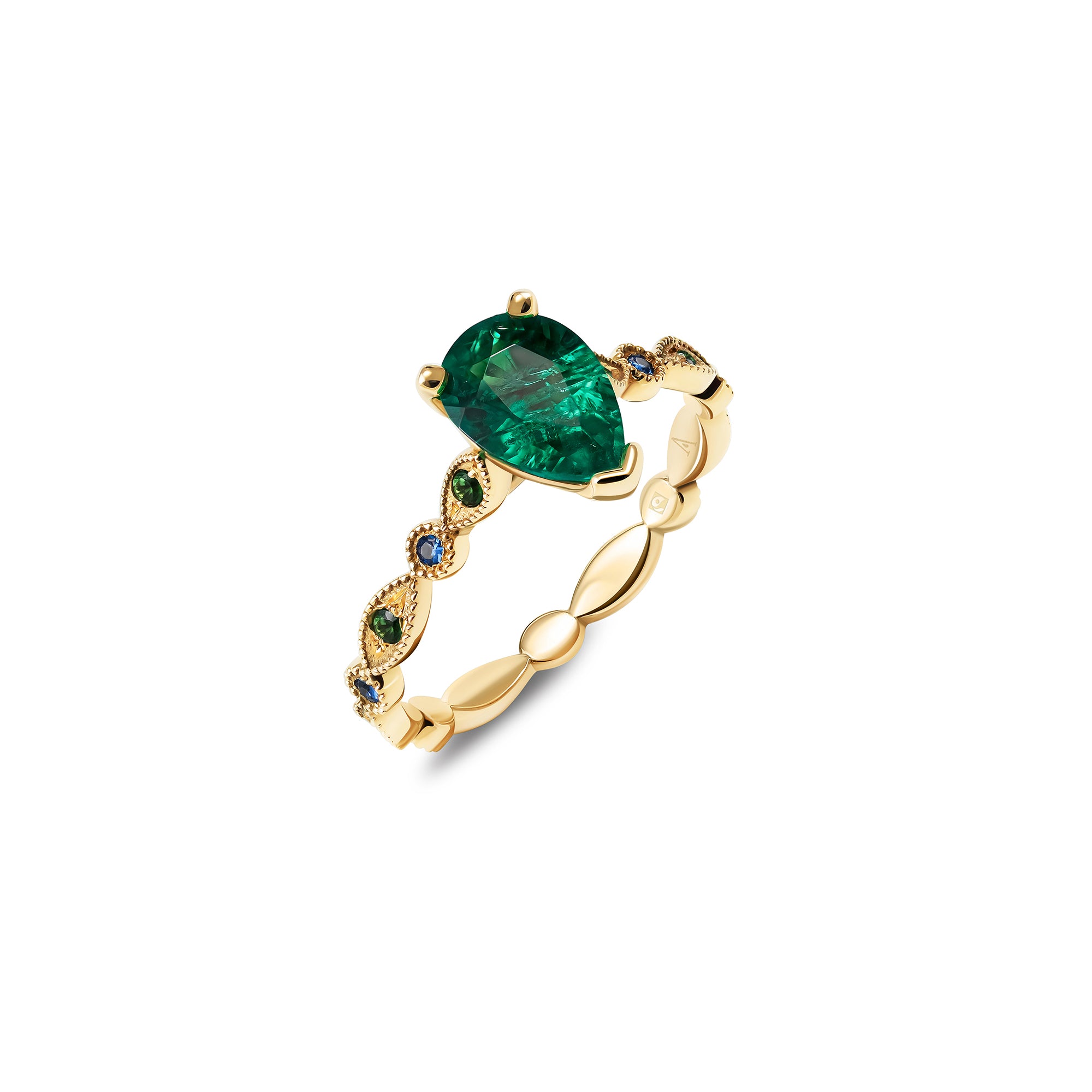 Rainforest Blossom - 0.75 carats  -  or Jaune 18k - AGUADEORO