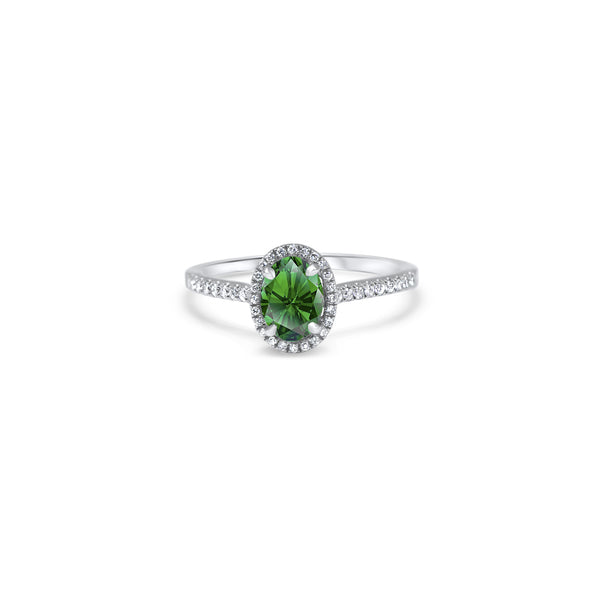 The Green Temple of Saturn 0.75 carats - White Gold 18k