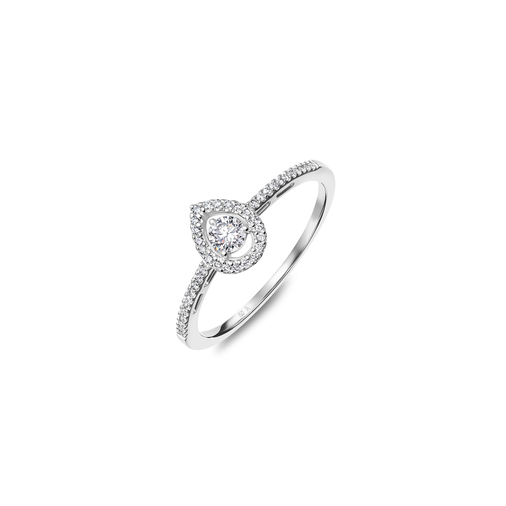 Bague  S-1433- or blanc 18k - AGUADEORO