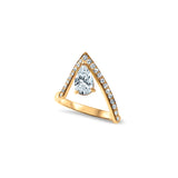 The A-Ring - 1.00 carat -  Gold 18k