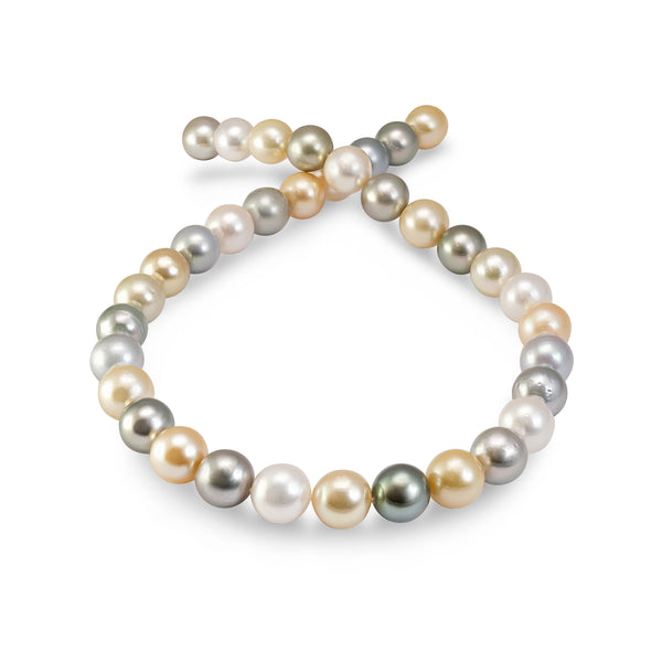 Collier de perles multicolores d'Asie du Sud-Est