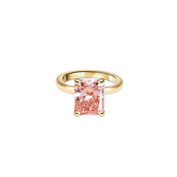 Little Dove - Pink Radiant 2.00 carats - 18k Yellow gold