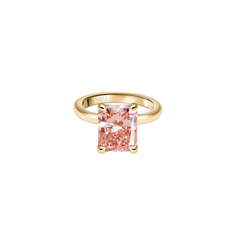 Little Dove - Pink Radiant 2.00 carats - or jaune 18k