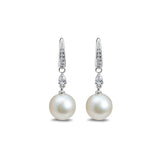 Boucles d'oreilles Pluie d'étoiles fancy Perles - or blanc 18k