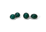 Cufflinks  Jade - 18k white gold