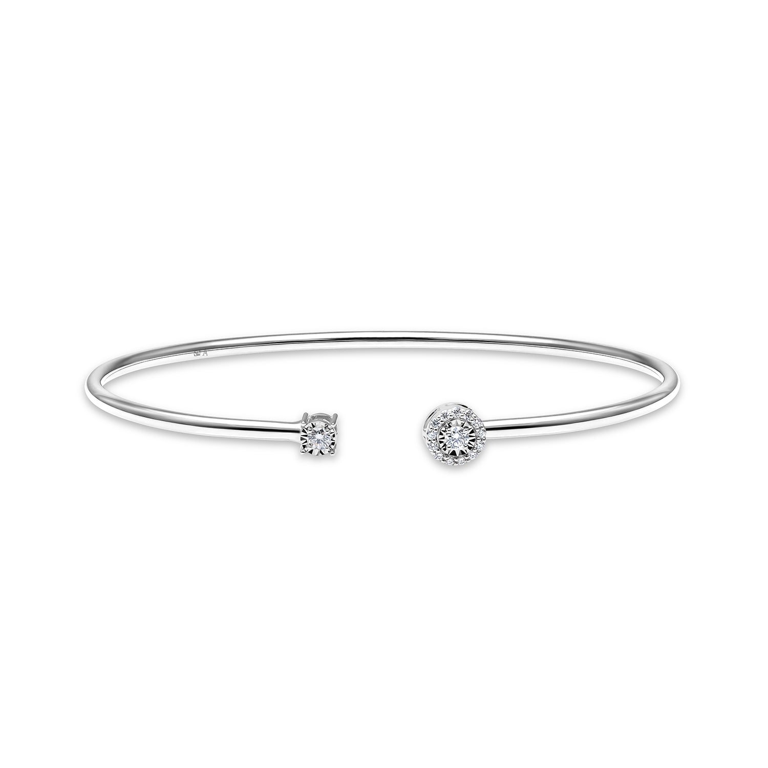Little Funkee Girl The Bangle 0.17 carats - white gold 18k
