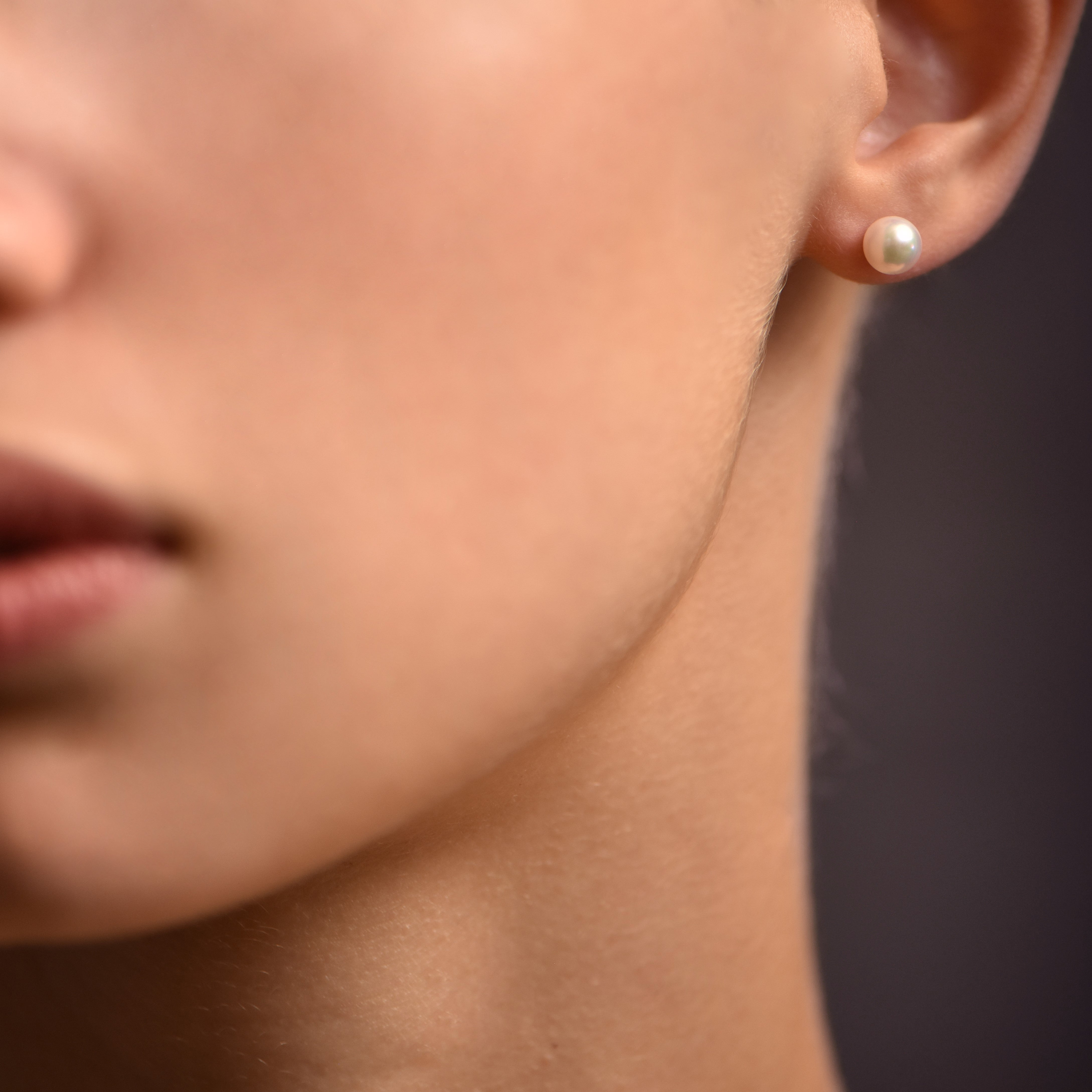Boucles d'oreilles Pearl - or blanc 18k - AGUADEORO