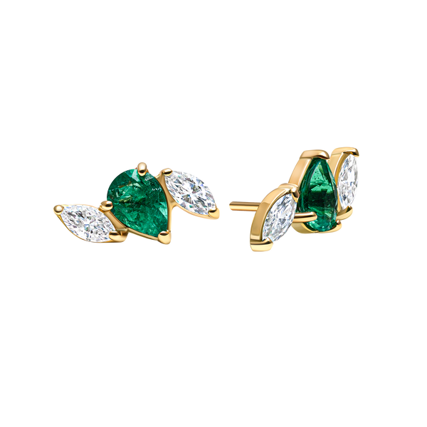 Boucles d'oreilles Wild Forest - or Jaune 18k