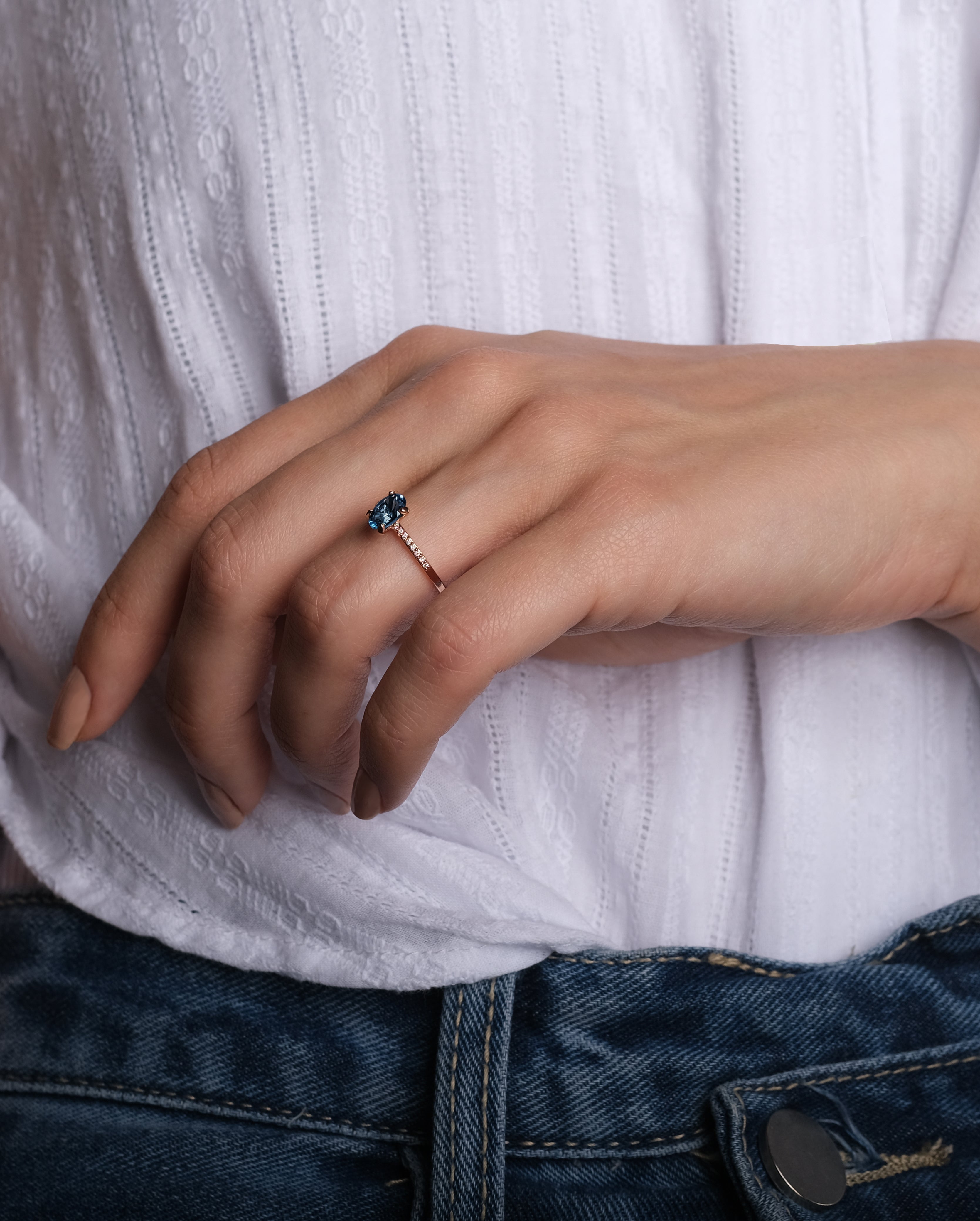 Bague AA-286 - or rouge 18k - AGUADEORO