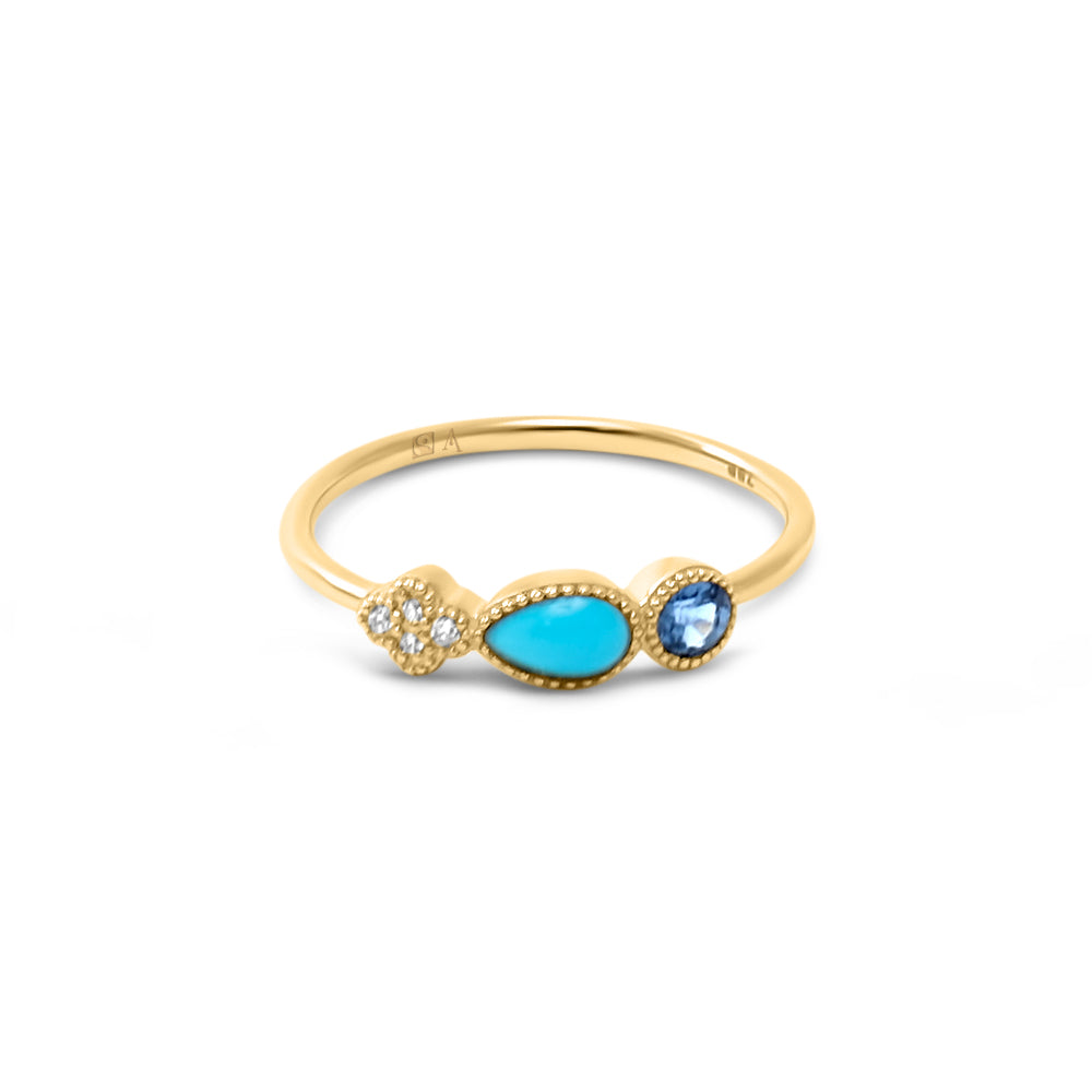 Bague  AA-293 - or jaune 18k - AGUADEORO