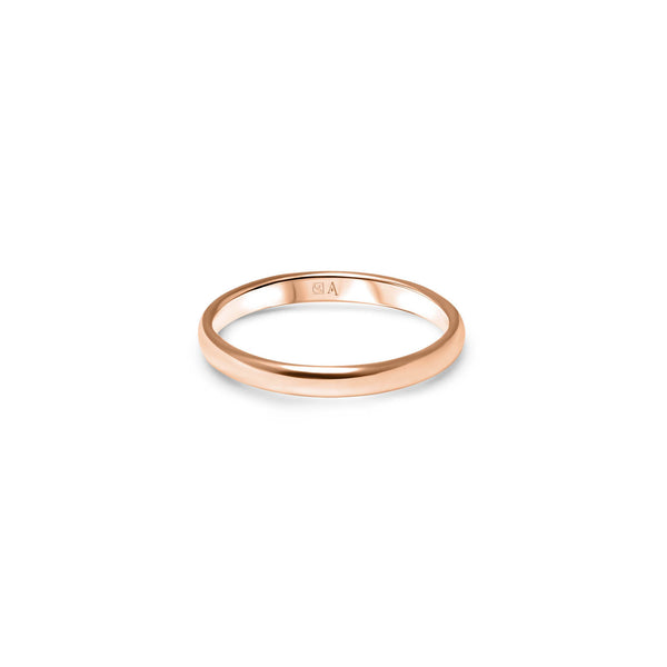 The Curvy 2.5 mm - Red Gold 18k