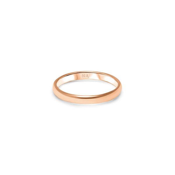 The Curvy 3.0 mm - Red Gold 18k