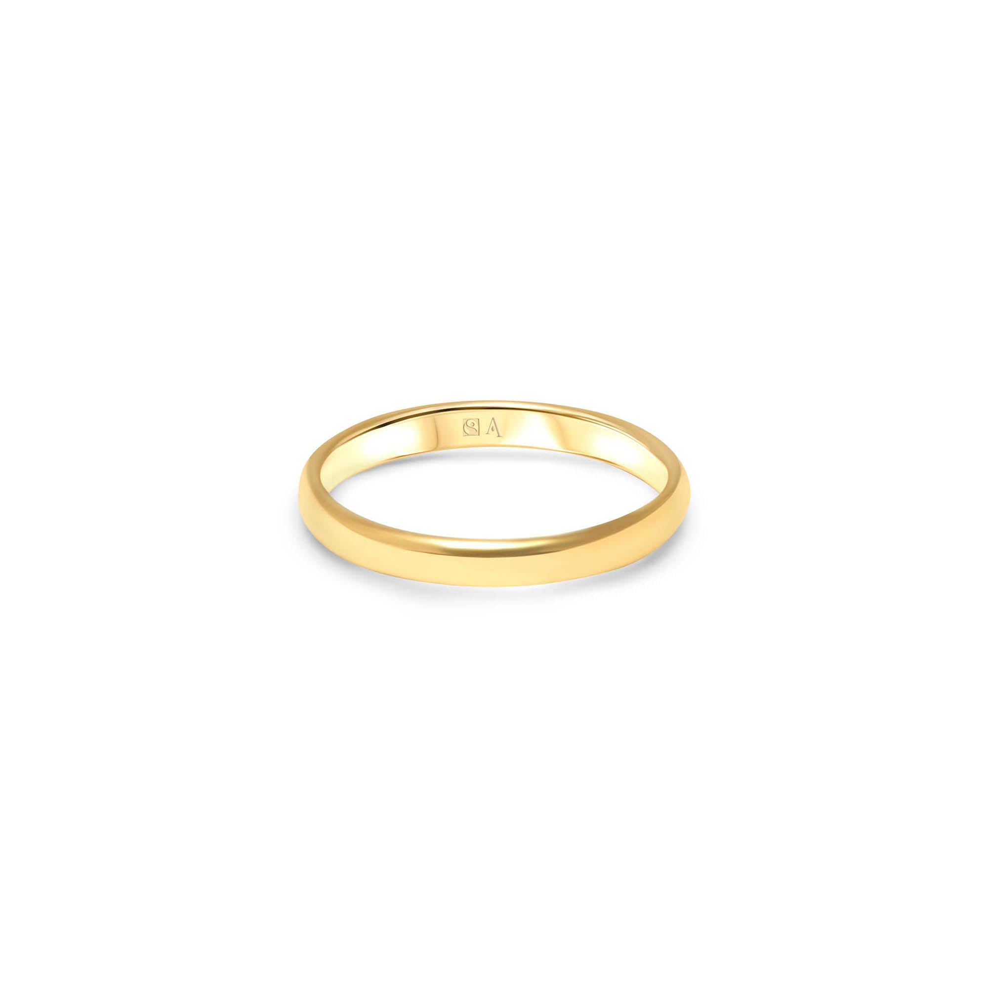 The Curvy 3.0 mm - or jaune 18k - AGUADEORO