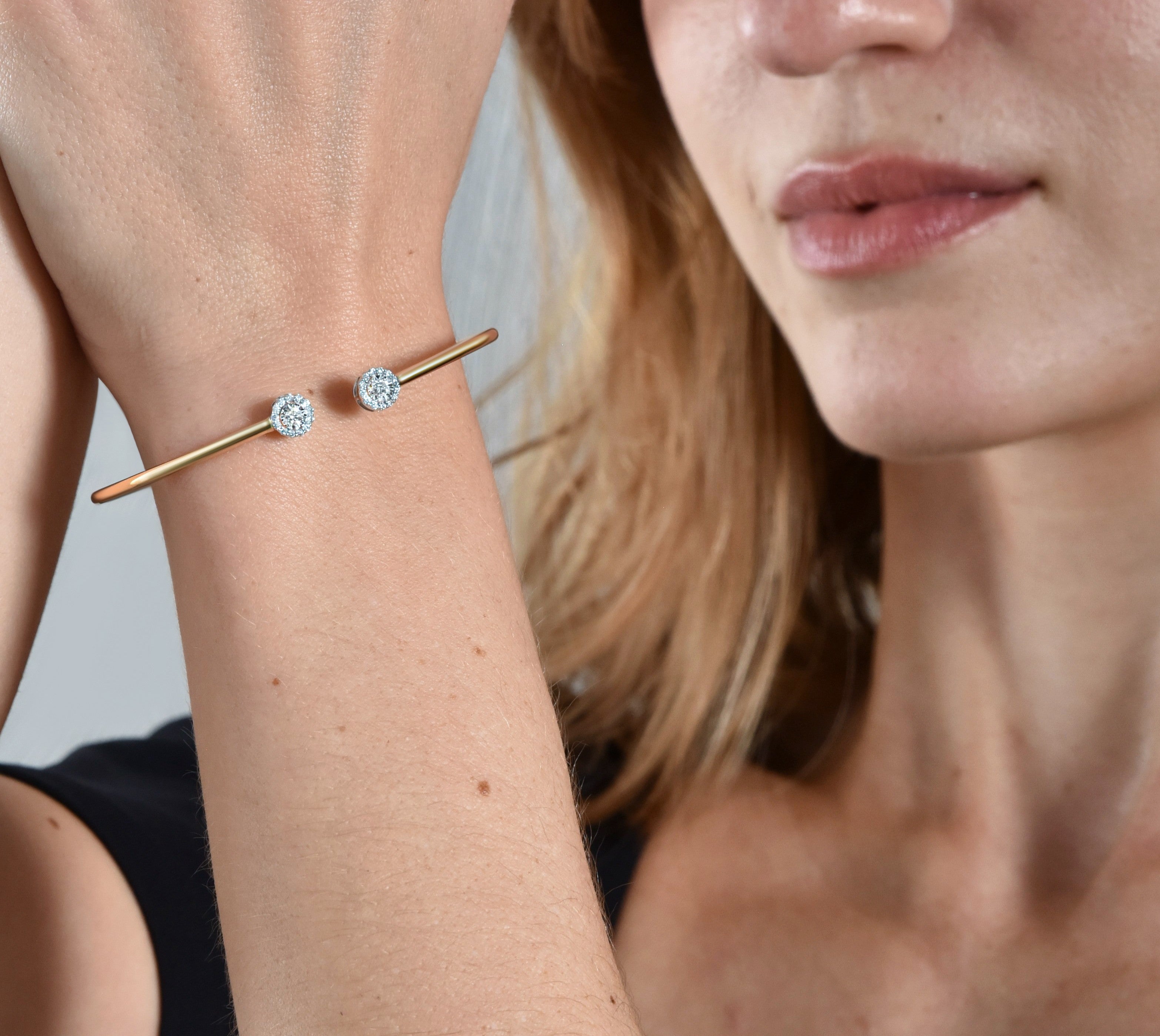 Little Funkee Girl The Bangle 0.23 carats - yellow gold 18K