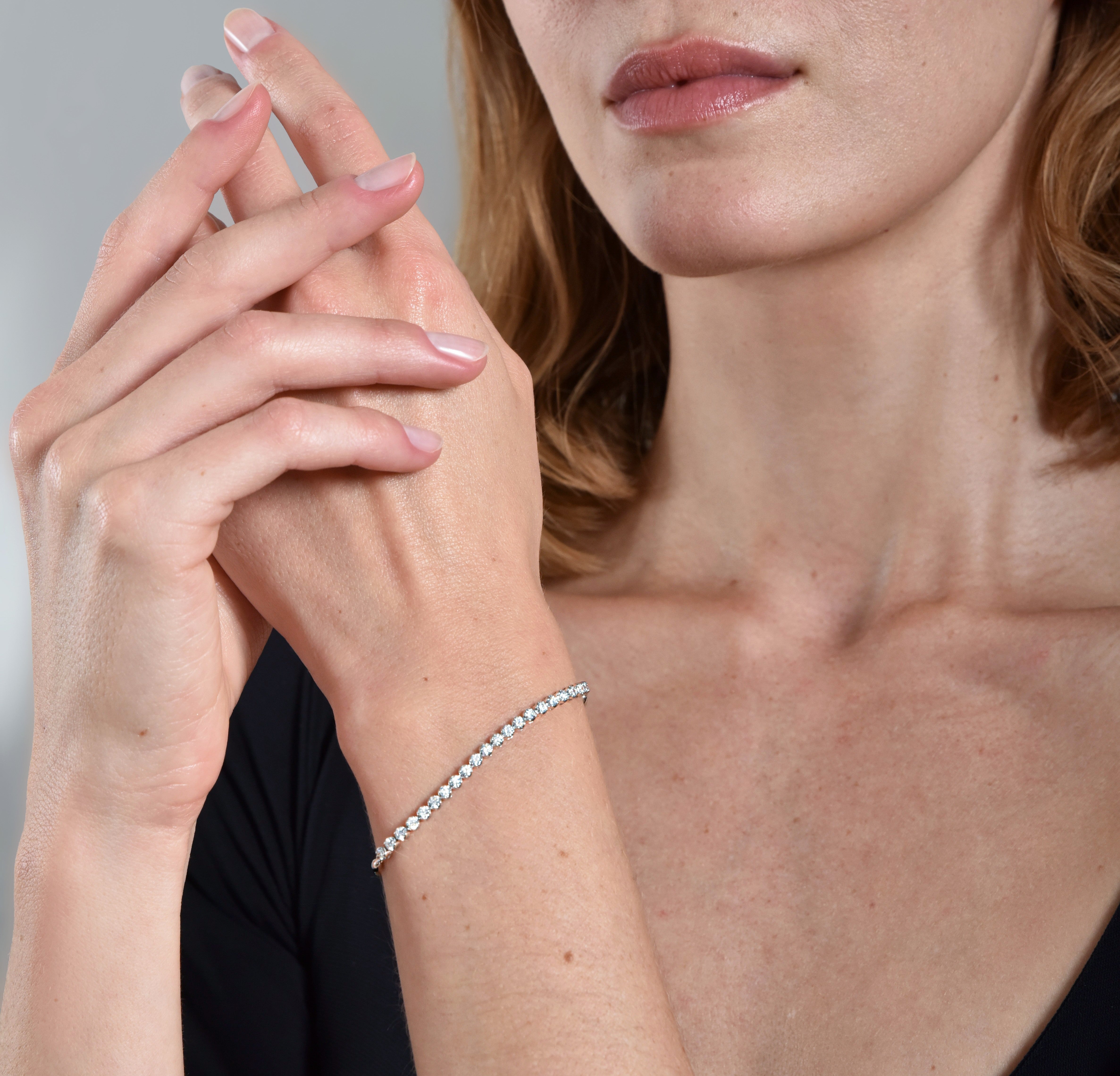 The Queen Diadem Bracelet 0.53 carats - white gold 18k