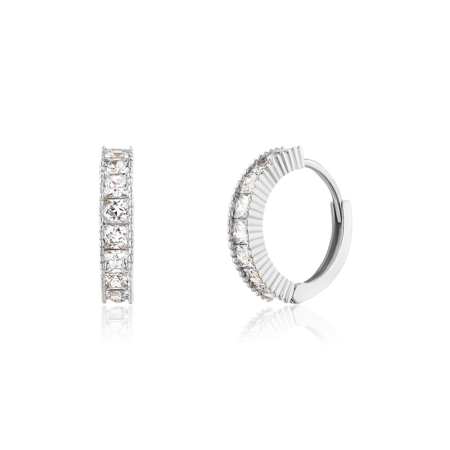 Ohrringe Angel’s Halo - 18k Weißgold