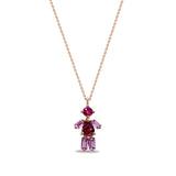 Collier CH-498 - or rouge 18k