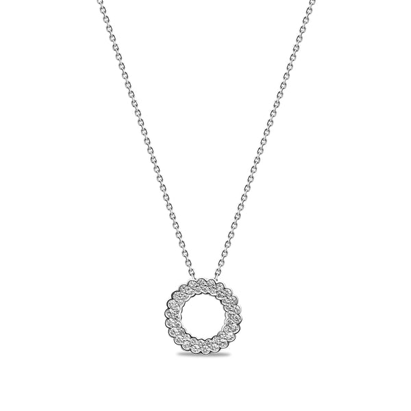 Collier CH-504 - or Blanc 18k